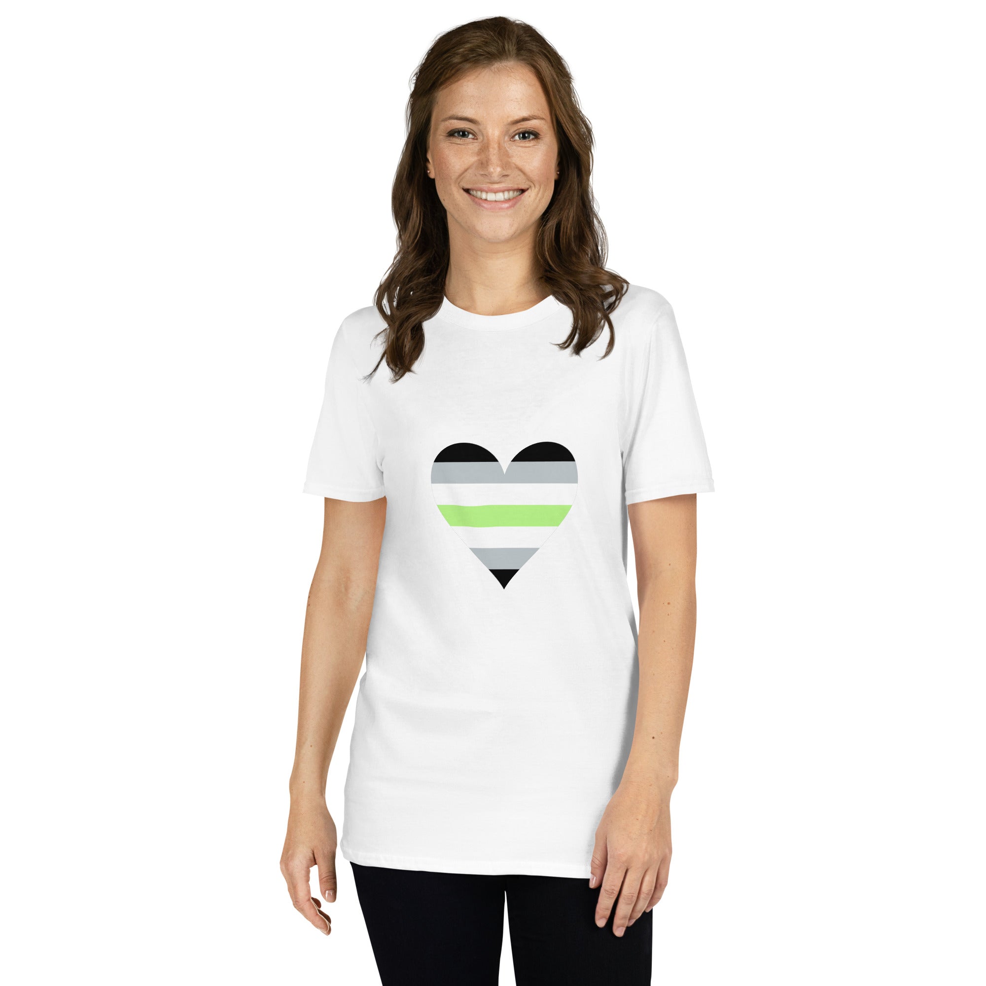 Short Sleeve Unisex T Shirt Agender Heart