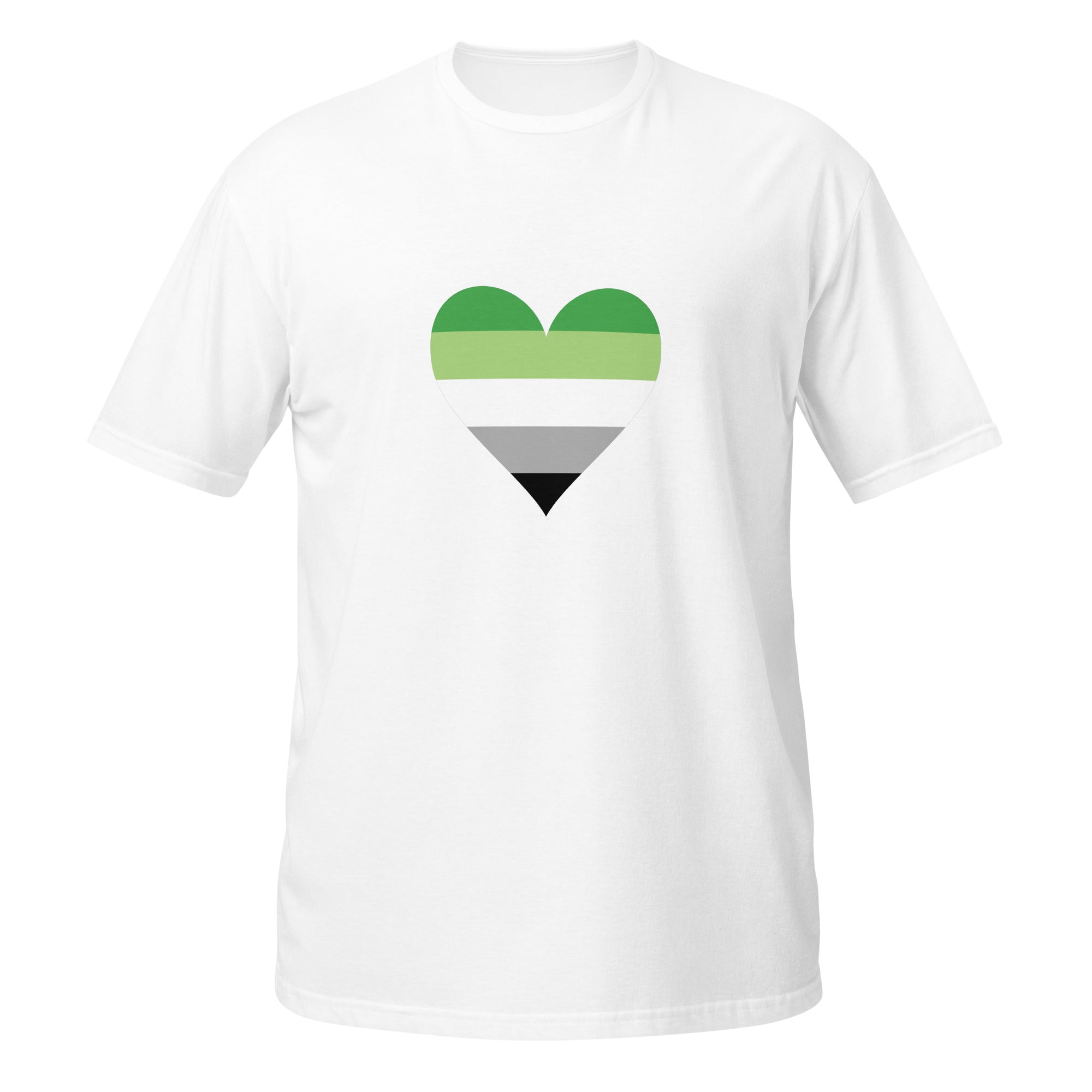 Short Sleeve Unisex T Shirt Aromantic Heart
