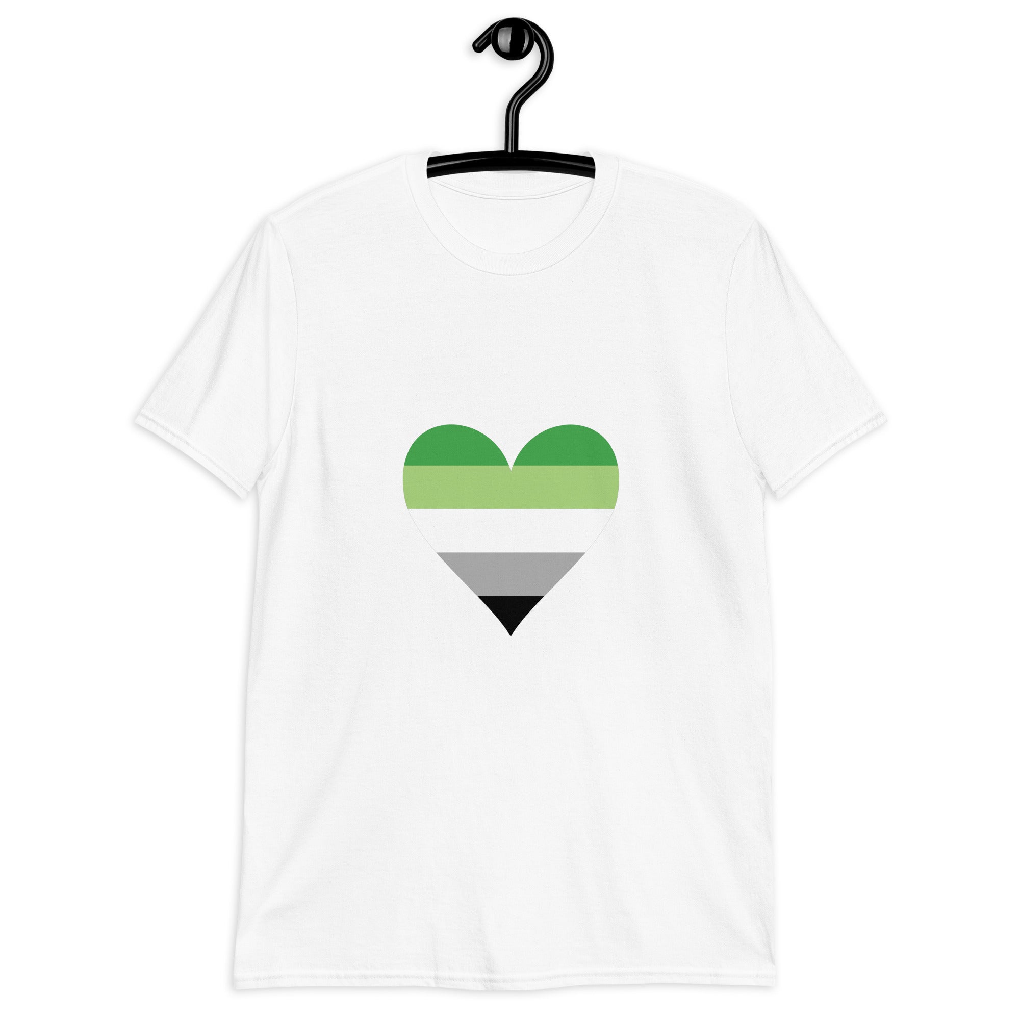 Short Sleeve Unisex T Shirt Aromantic Heart