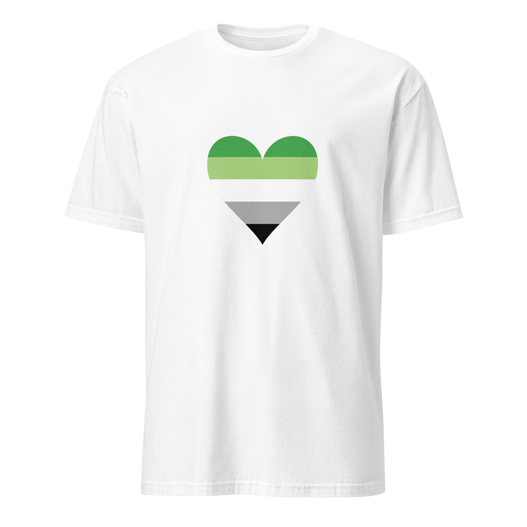 Short Sleeve Unisex T Shirt Aromantic Heart