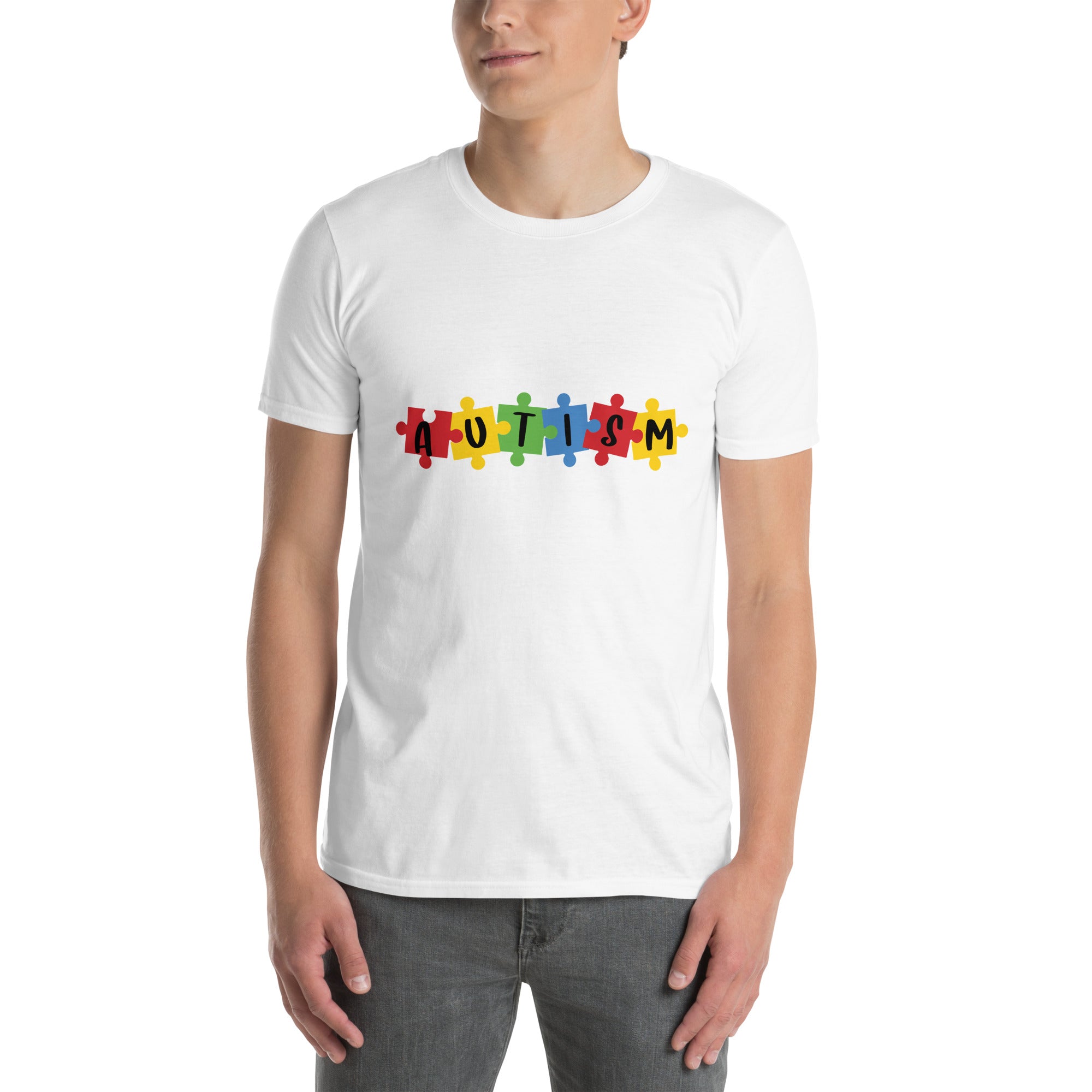 Short Sleeve Unisex T Shirt Autism