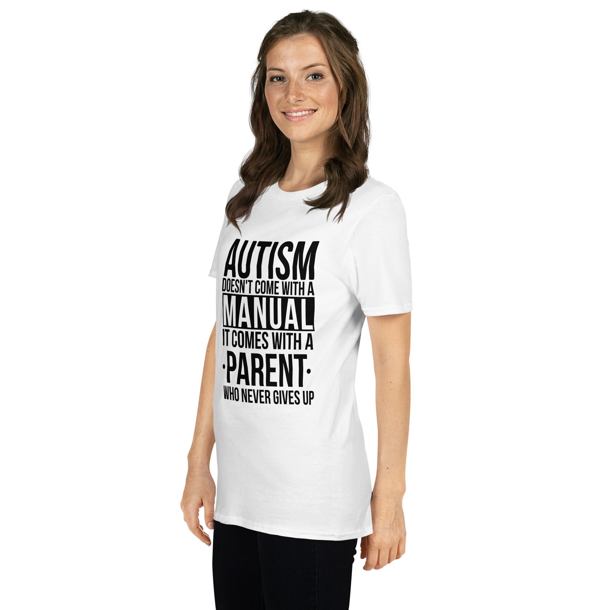 Short Sleeve Unisex T Shirt Autism doesn't come with a manual