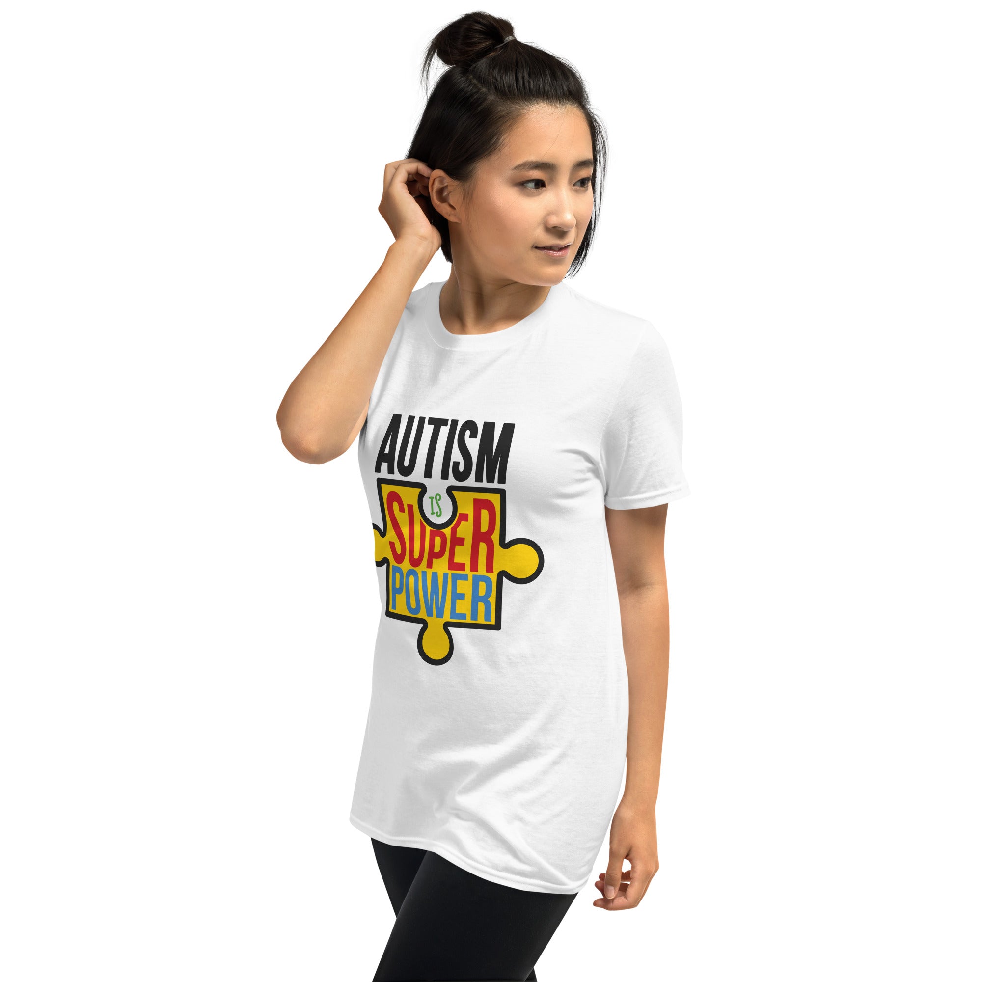 Short Sleeve Unisex T Shirt Autism is my superpower