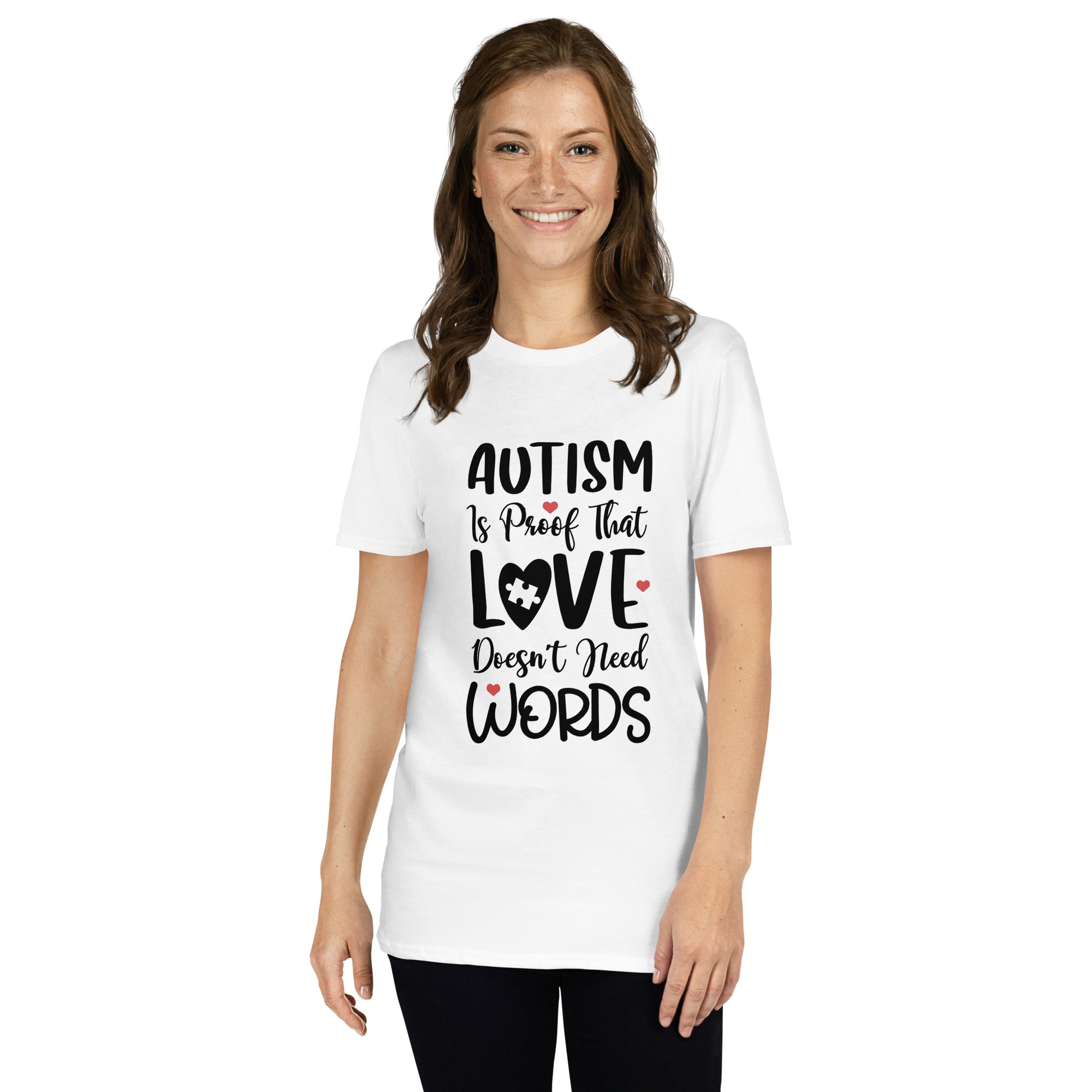 Short Sleeve Unisex T Shirt Autism is proof