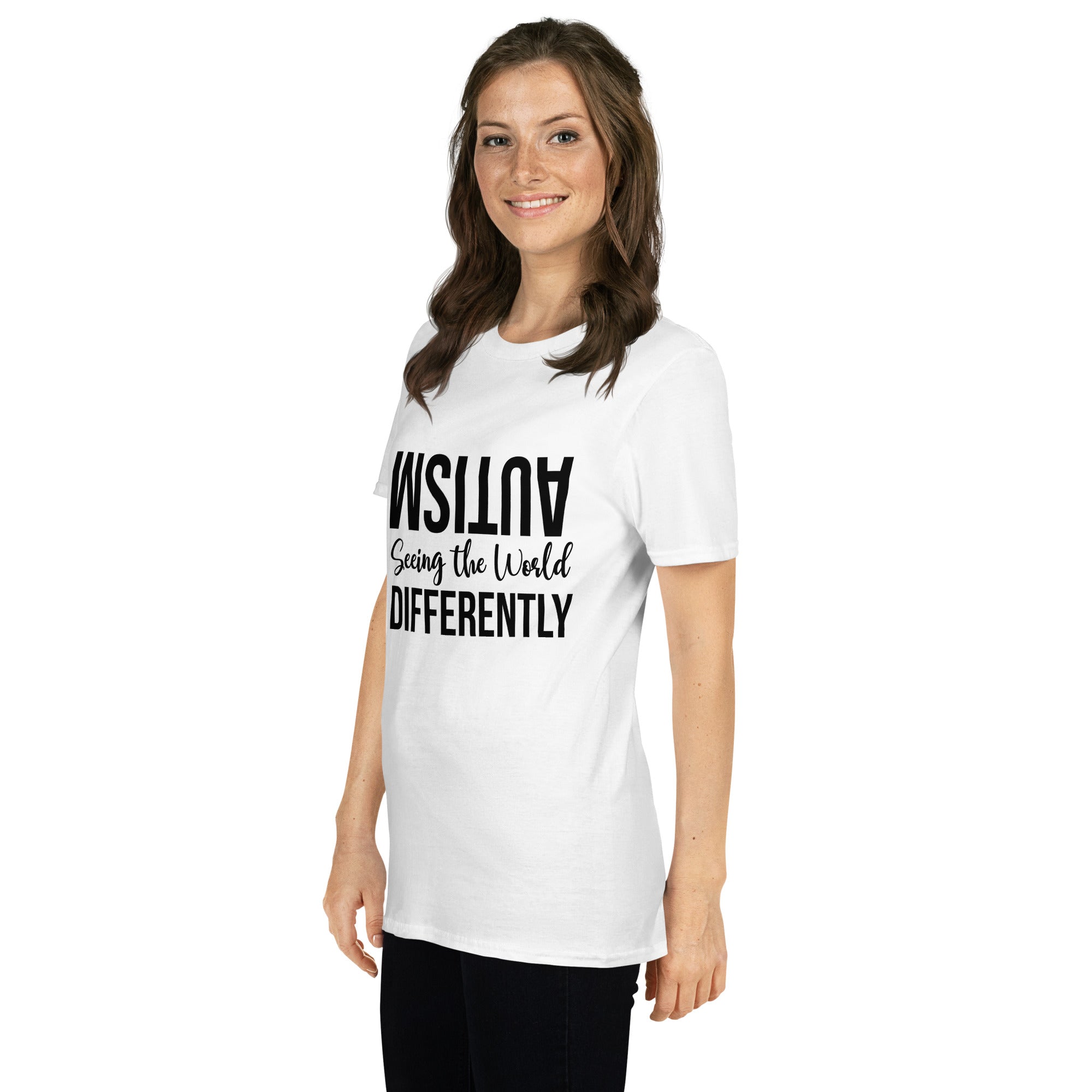 Short Sleeve Unisex T Shirt Autism Seeing the World Differently