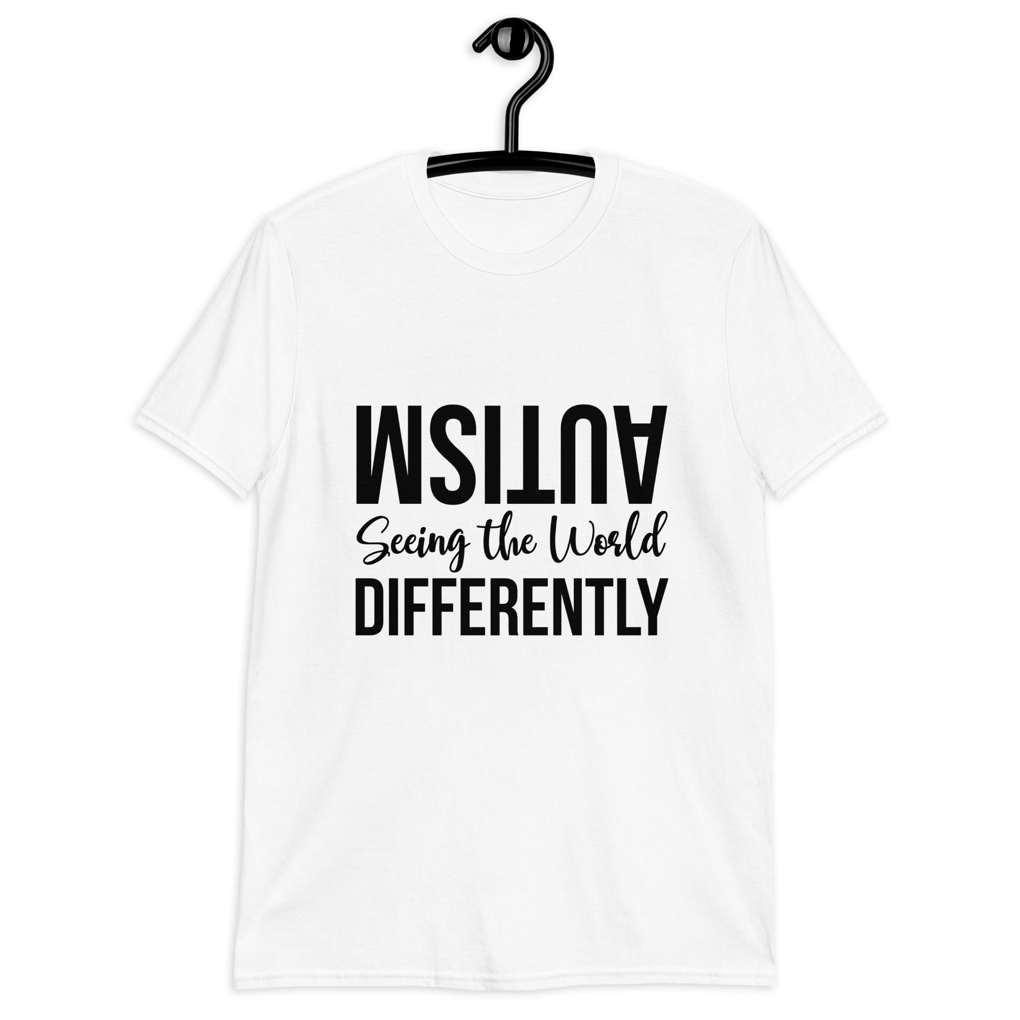 Short Sleeve Unisex T Shirt Autism Seeing the World Differently