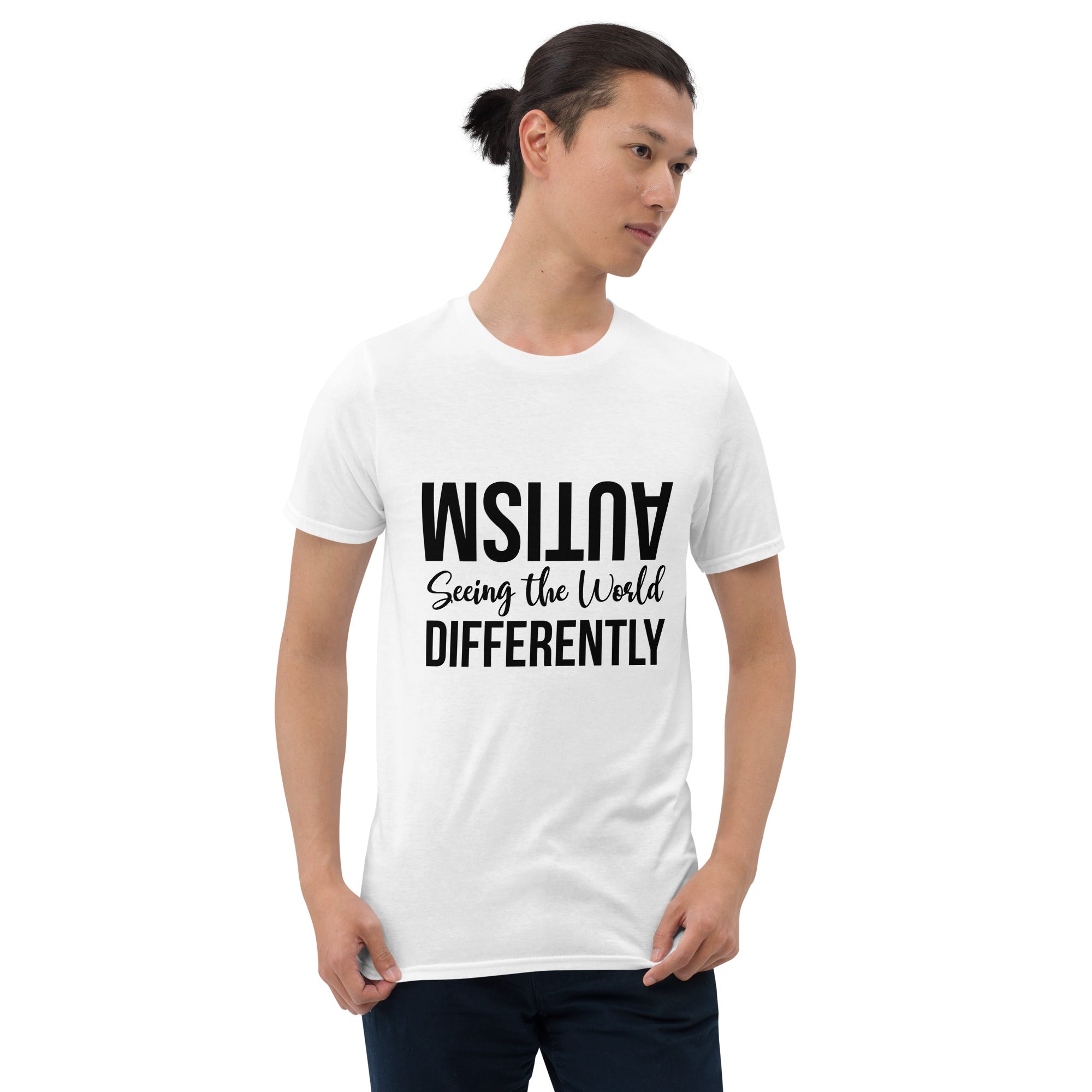 Short Sleeve Unisex T Shirt Autism Seeing the World Differently