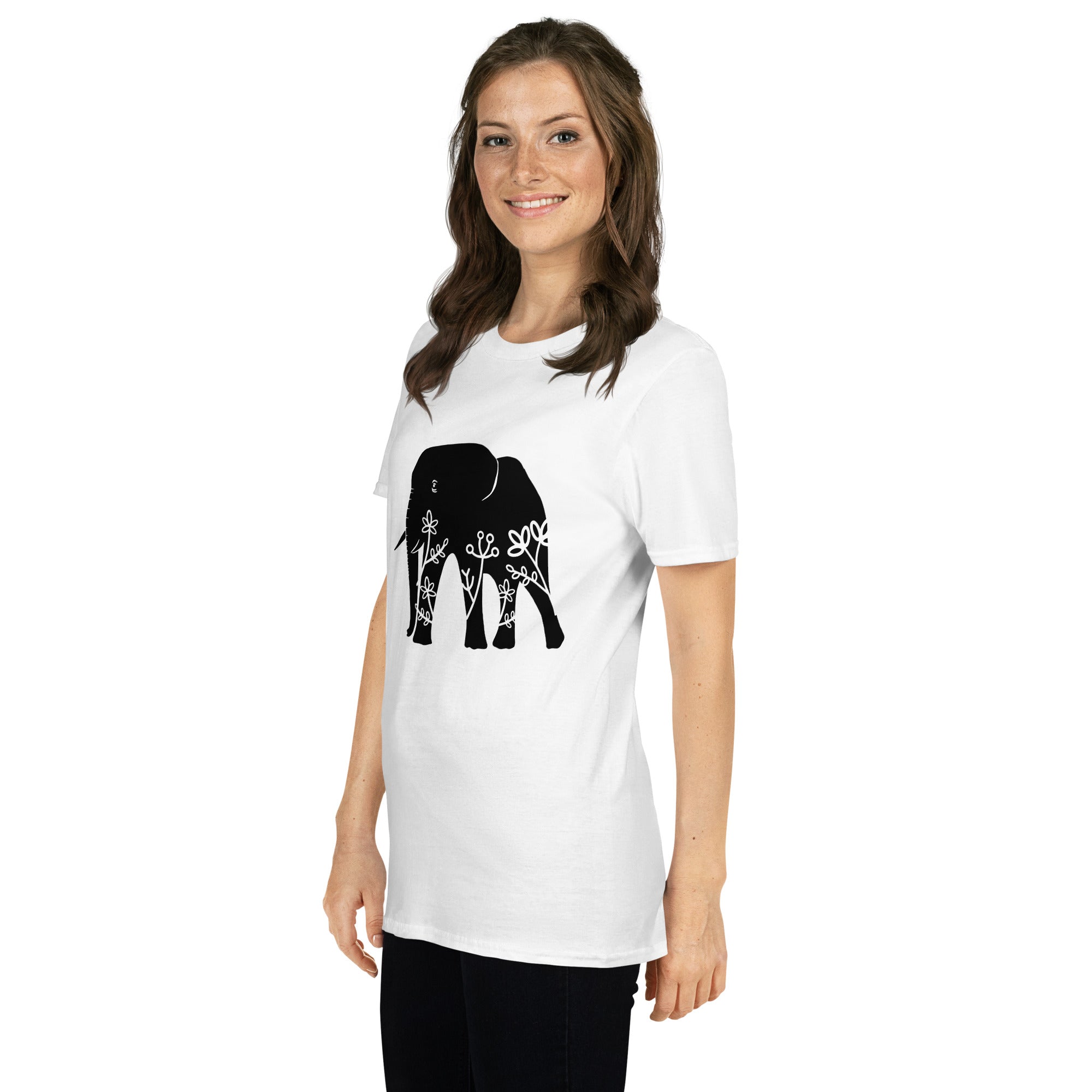 Short Sleeve Unisex T Shirt Elephant
