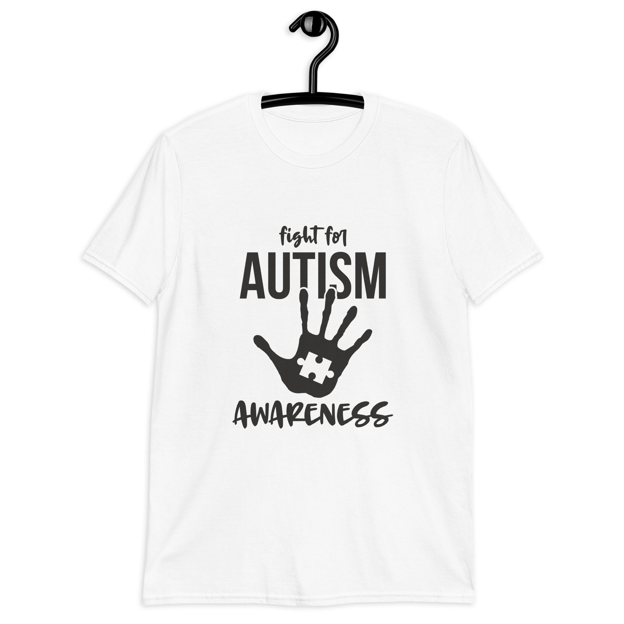 Short Sleeve Unisex T Shirt Fight for autism awareness