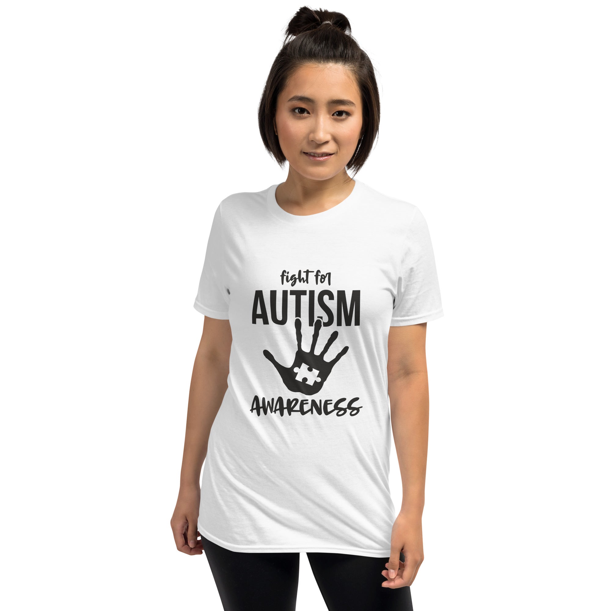 Short Sleeve Unisex T Shirt Fight for autism awareness