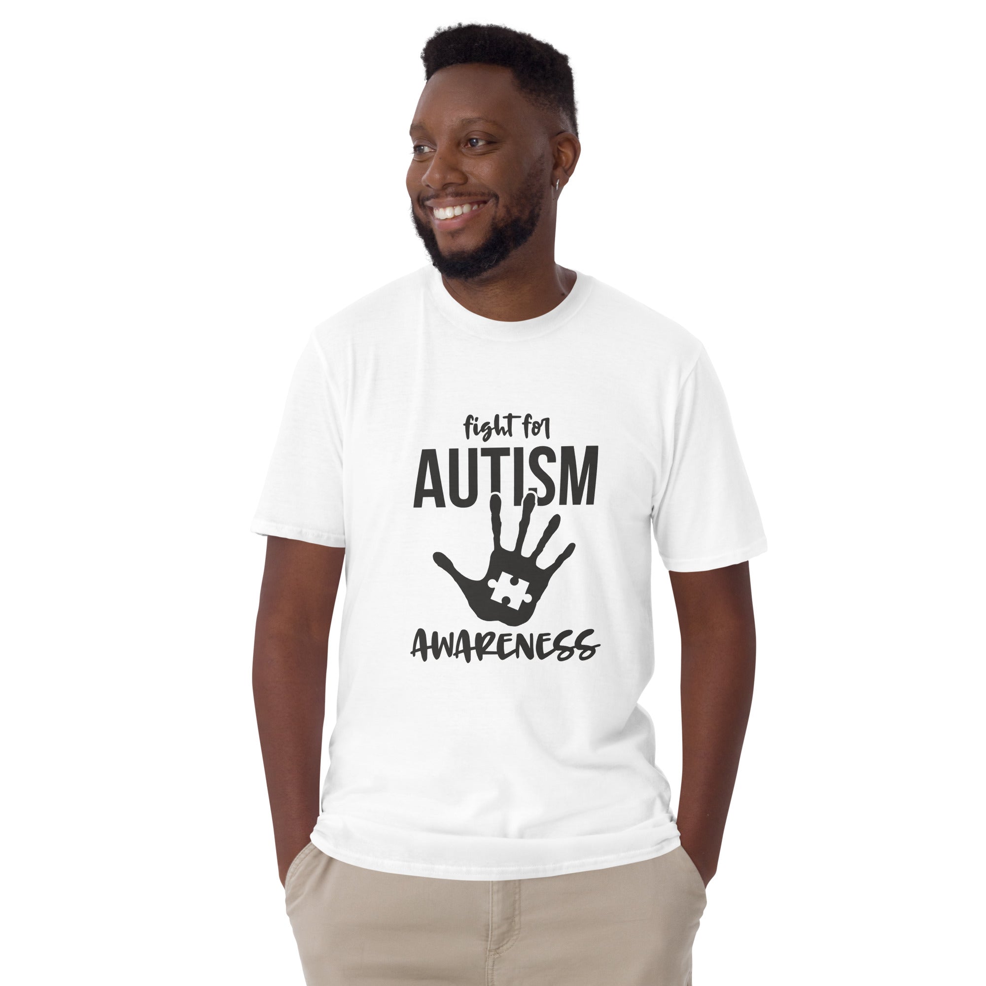 Short Sleeve Unisex T Shirt Fight for autism awareness