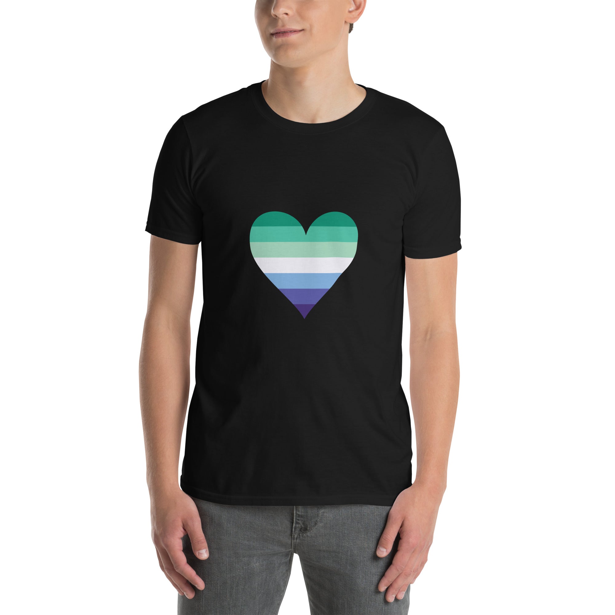 Short Sleeve Unisex T Shirt Gaymen Heart