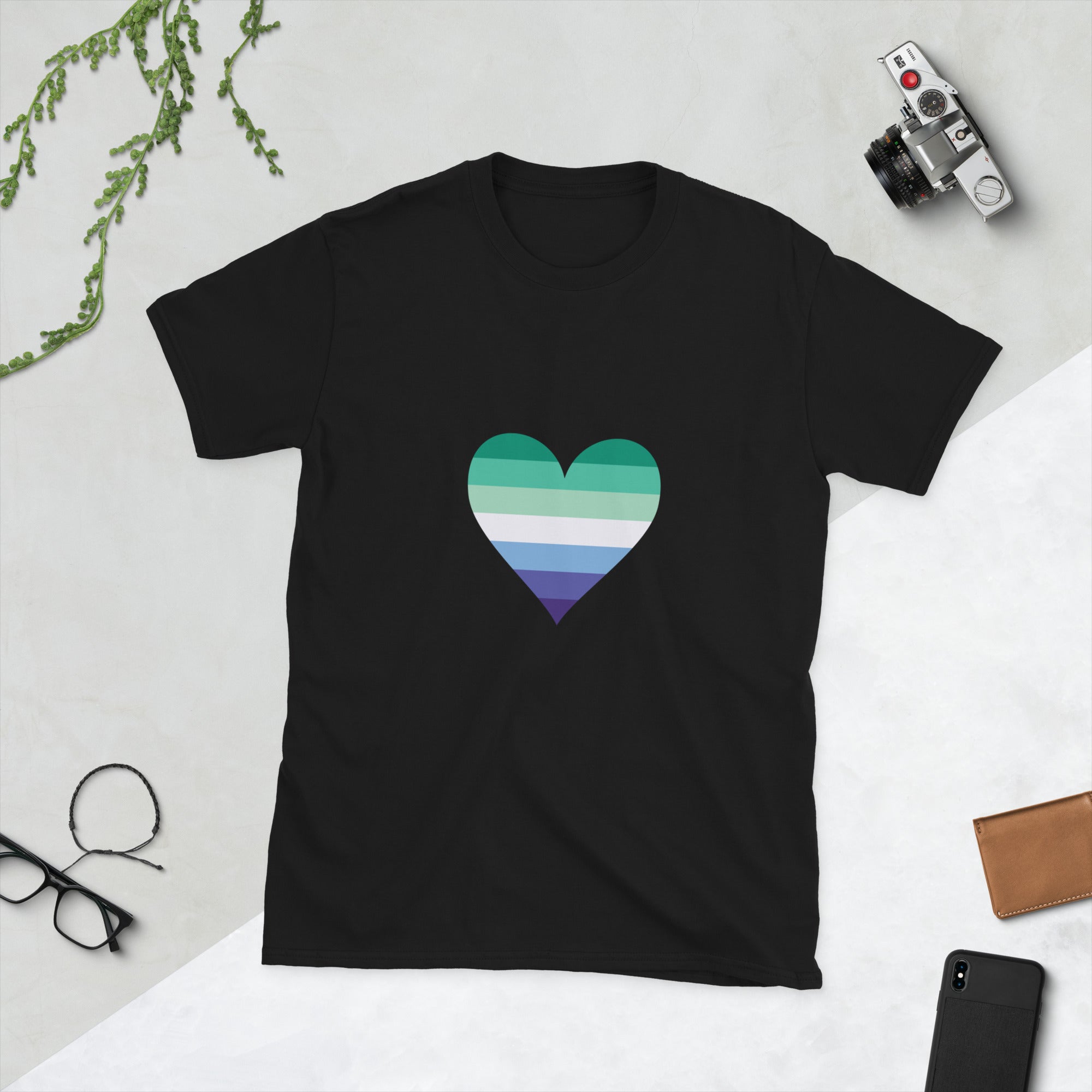 Short Sleeve Unisex T Shirt Gaymen Heart