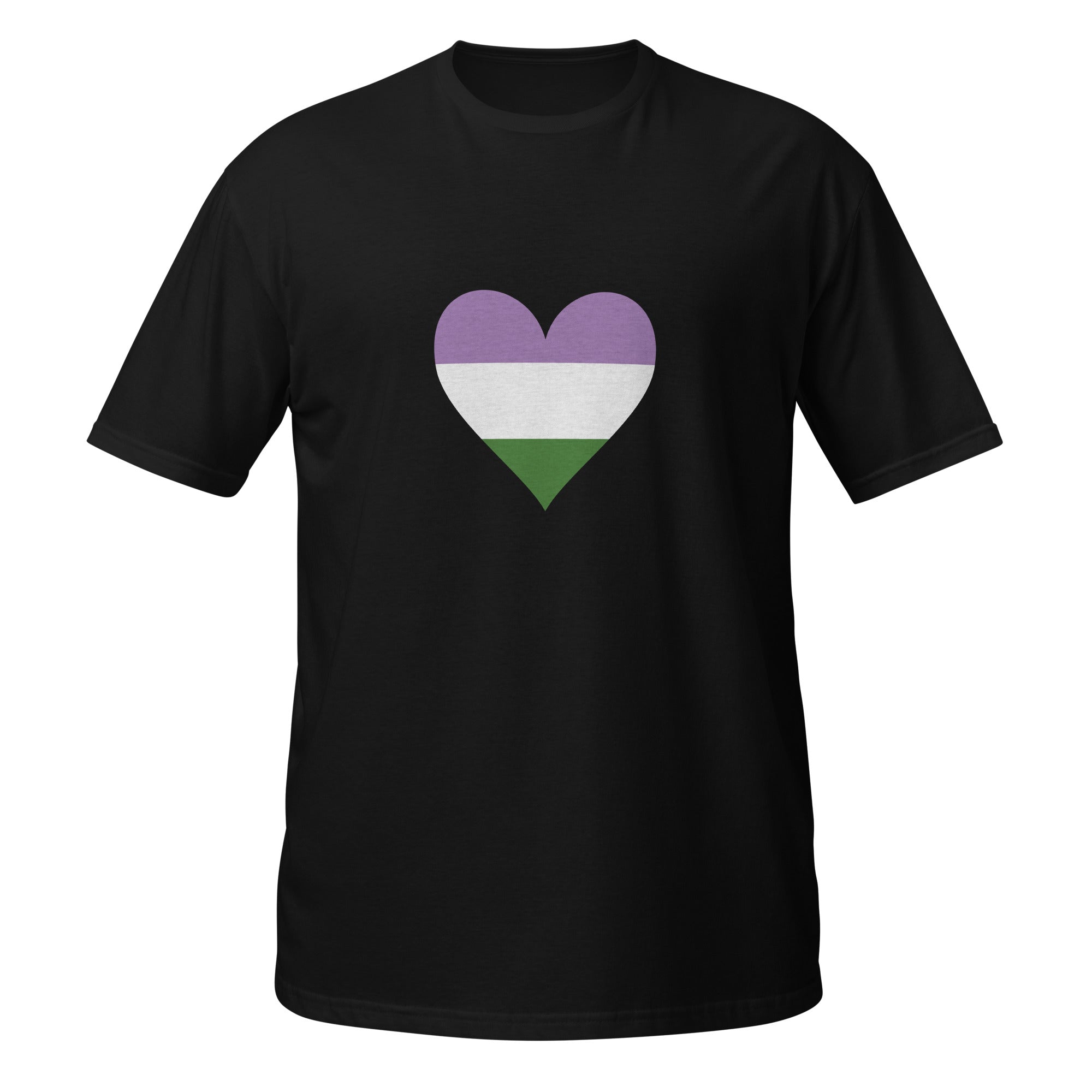 Short Sleeve Unisex T Shirt Genderqueer Heart