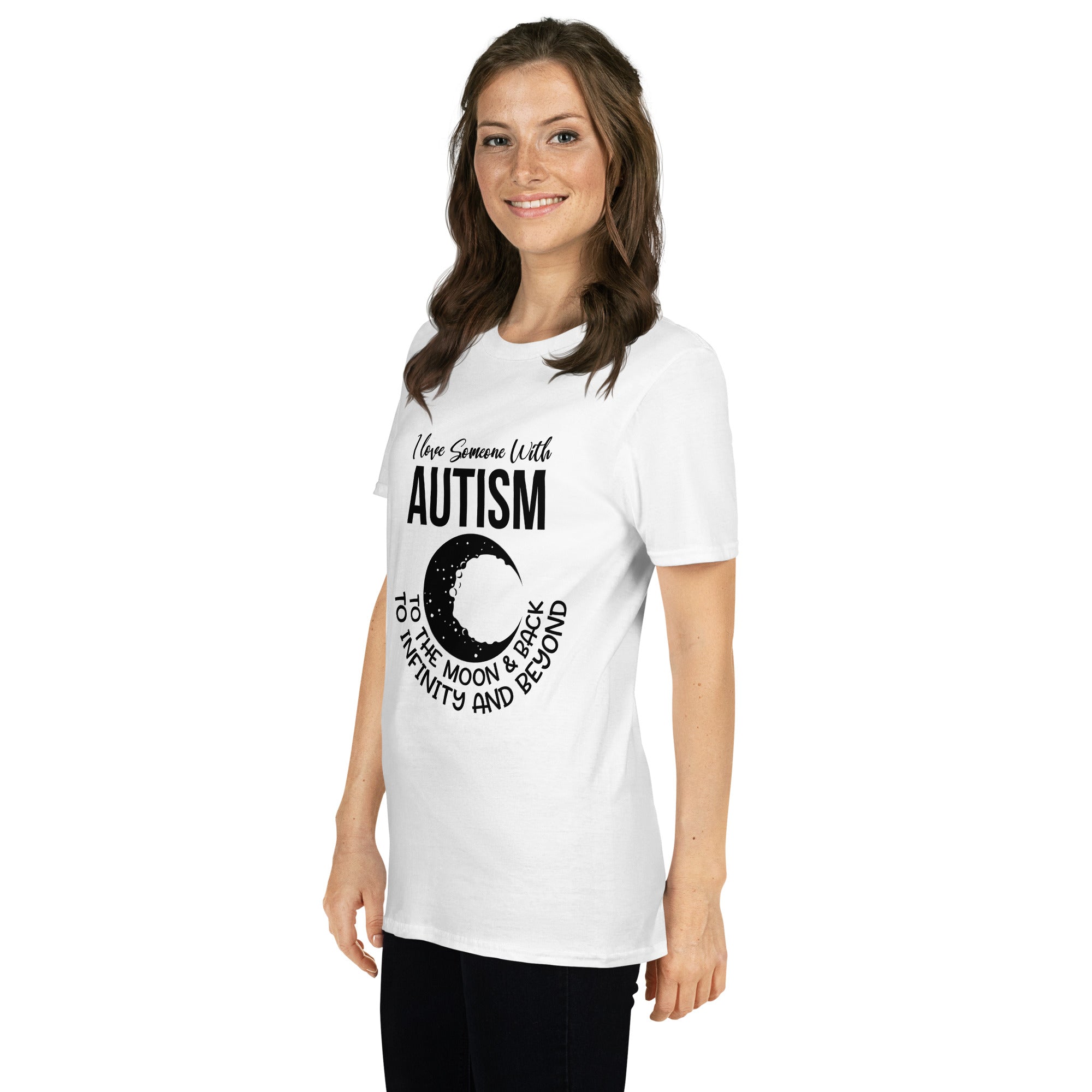 Short Sleeve Unisex T Shirt I Love Someone With Autism