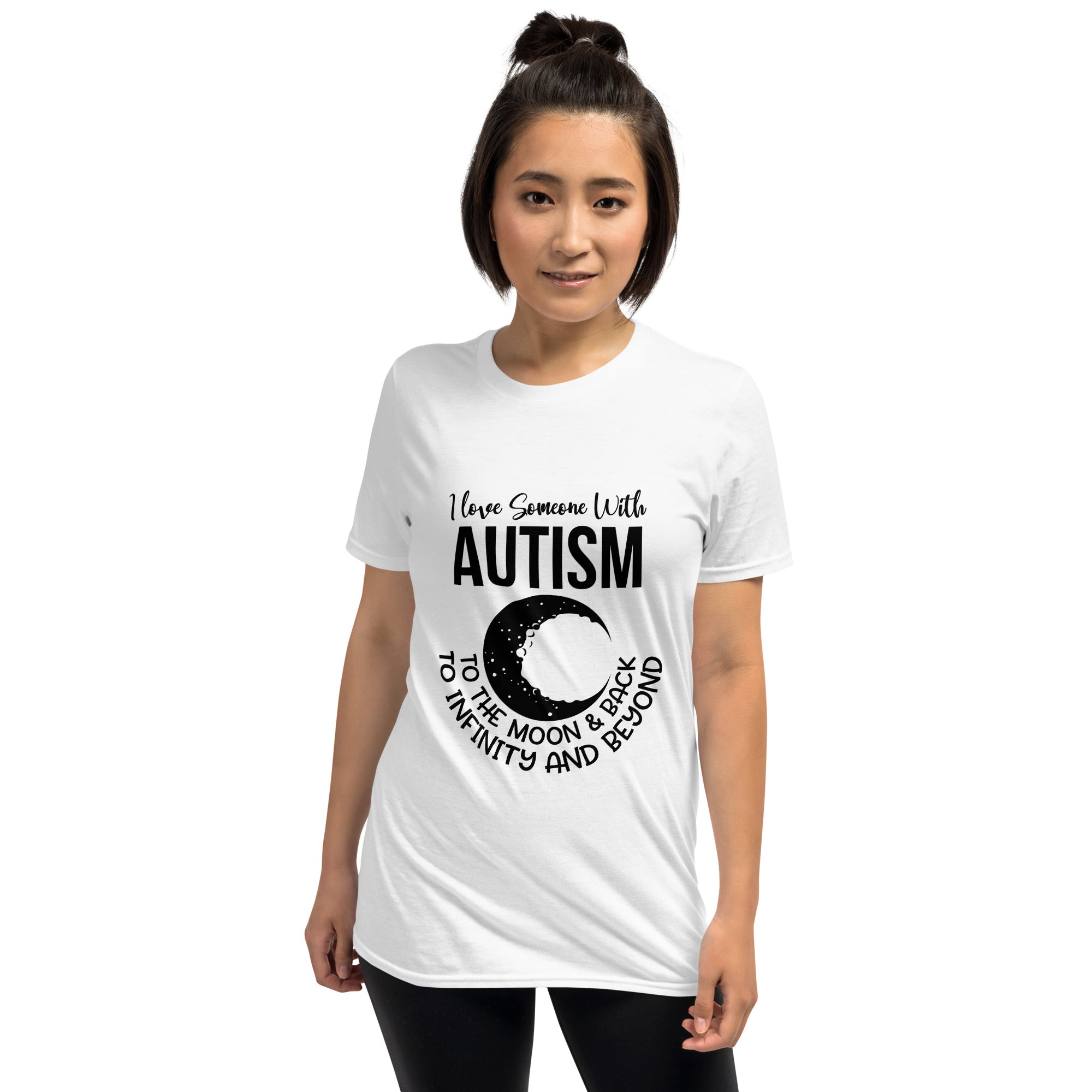 Short Sleeve Unisex T Shirt I Love Someone With Autism