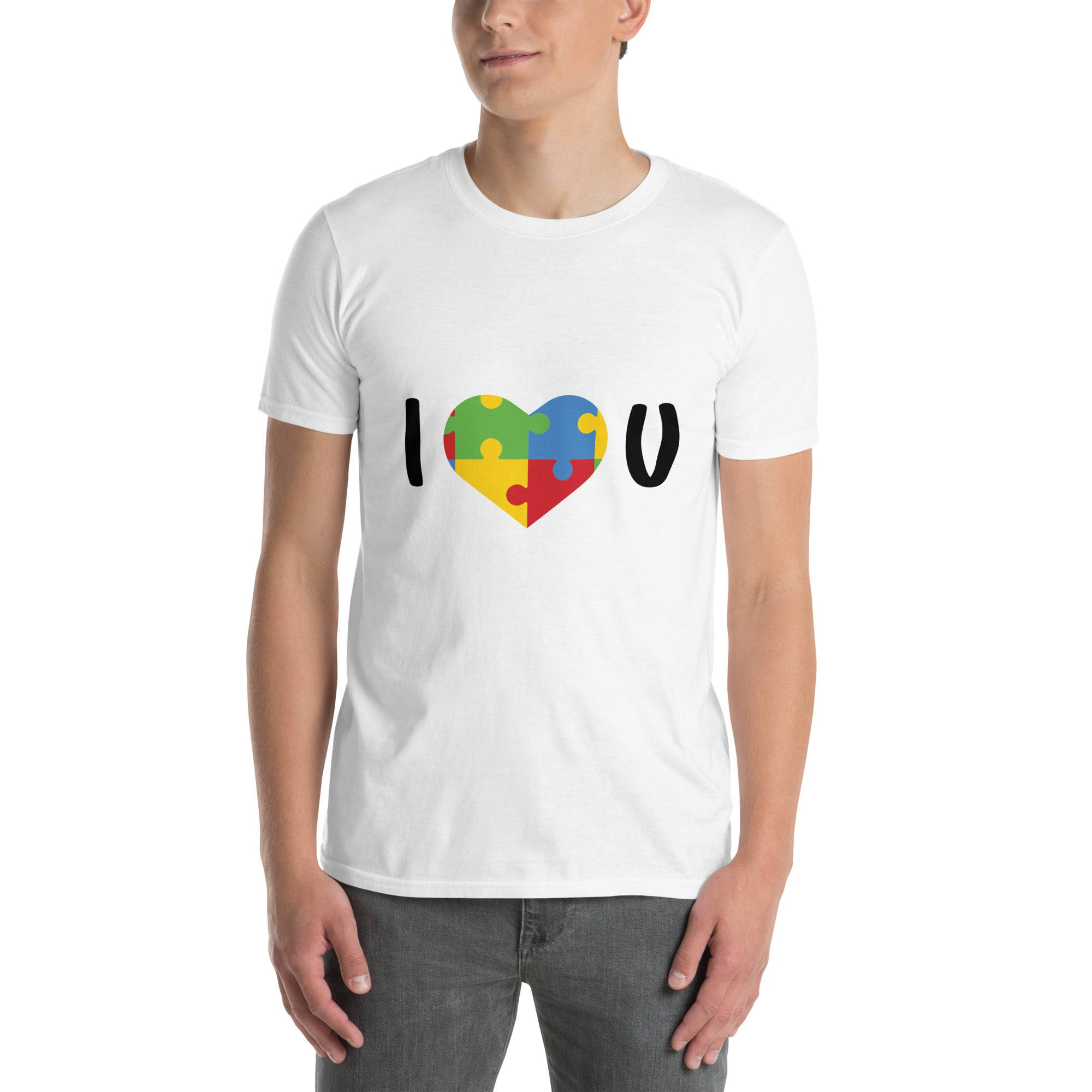Short Sleeve Unisex T Shirt I Love U