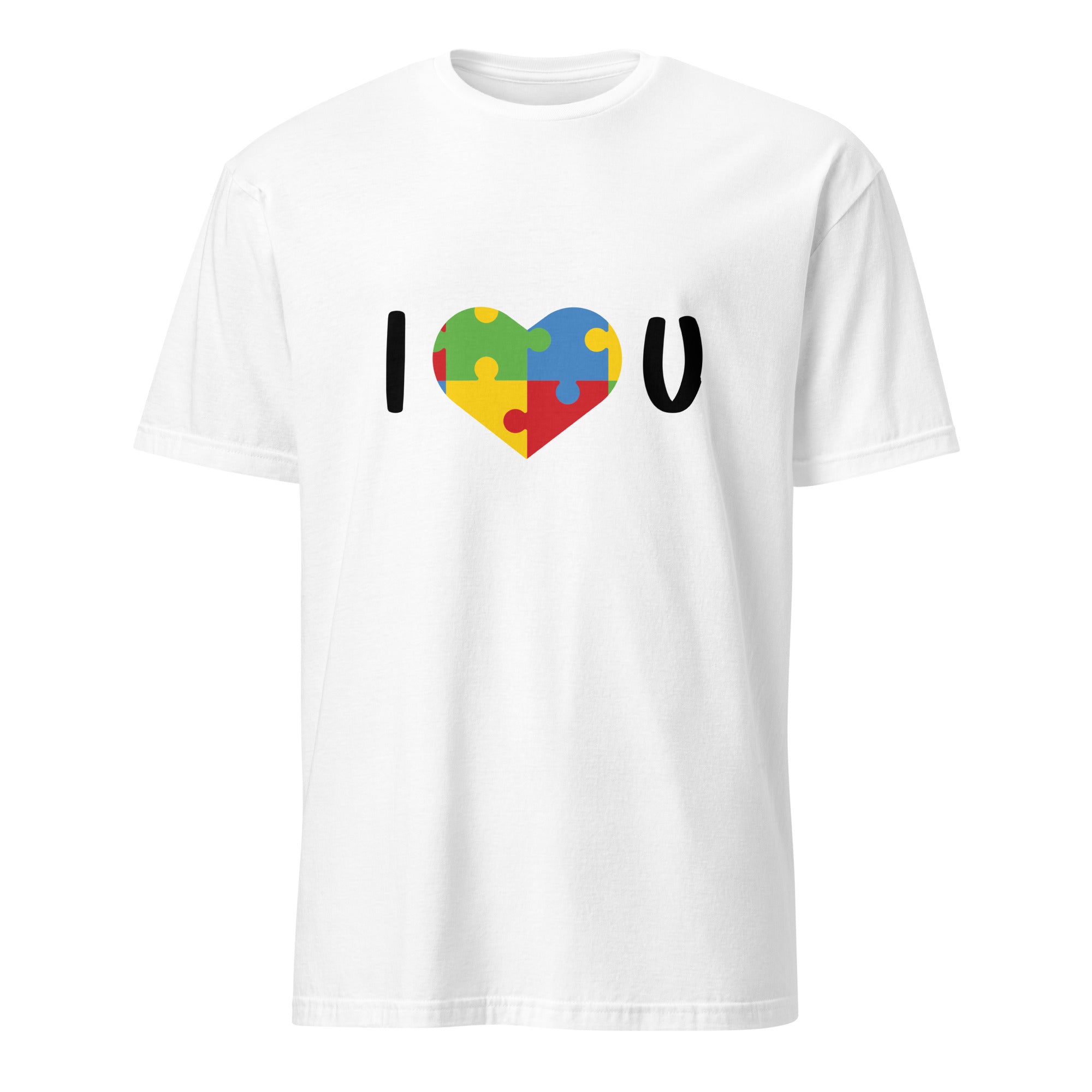 Short Sleeve Unisex T Shirt I Love U