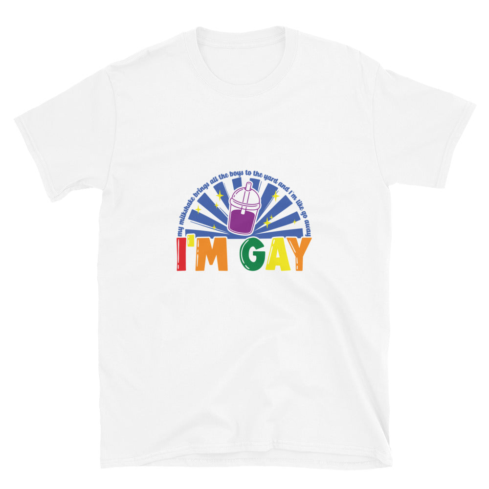 Short Sleeve Unisex T Shirt I'm Gay