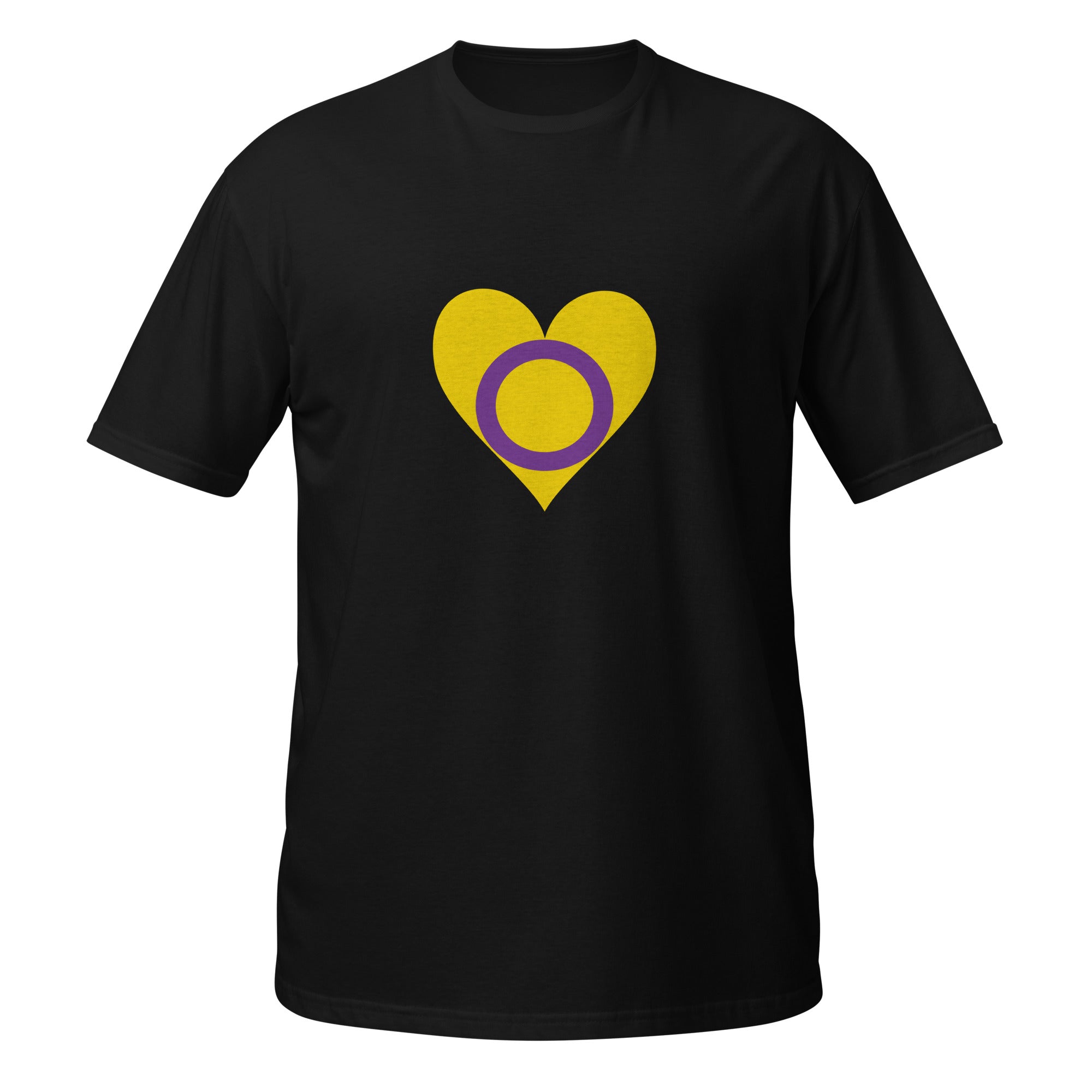 Short Sleeve Unisex T Shirt Intersex Heart