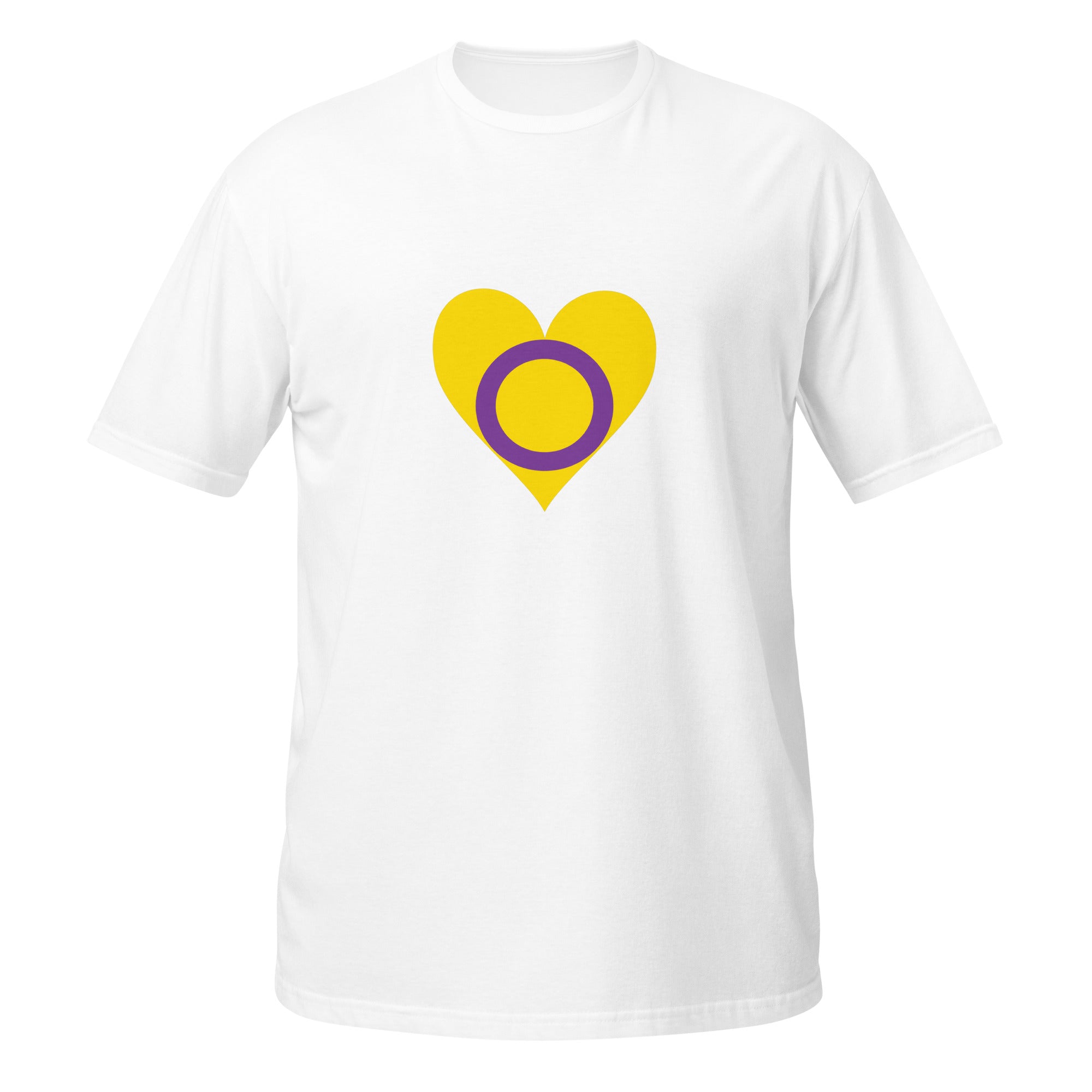 Short Sleeve Unisex T Shirt Intersex Heart