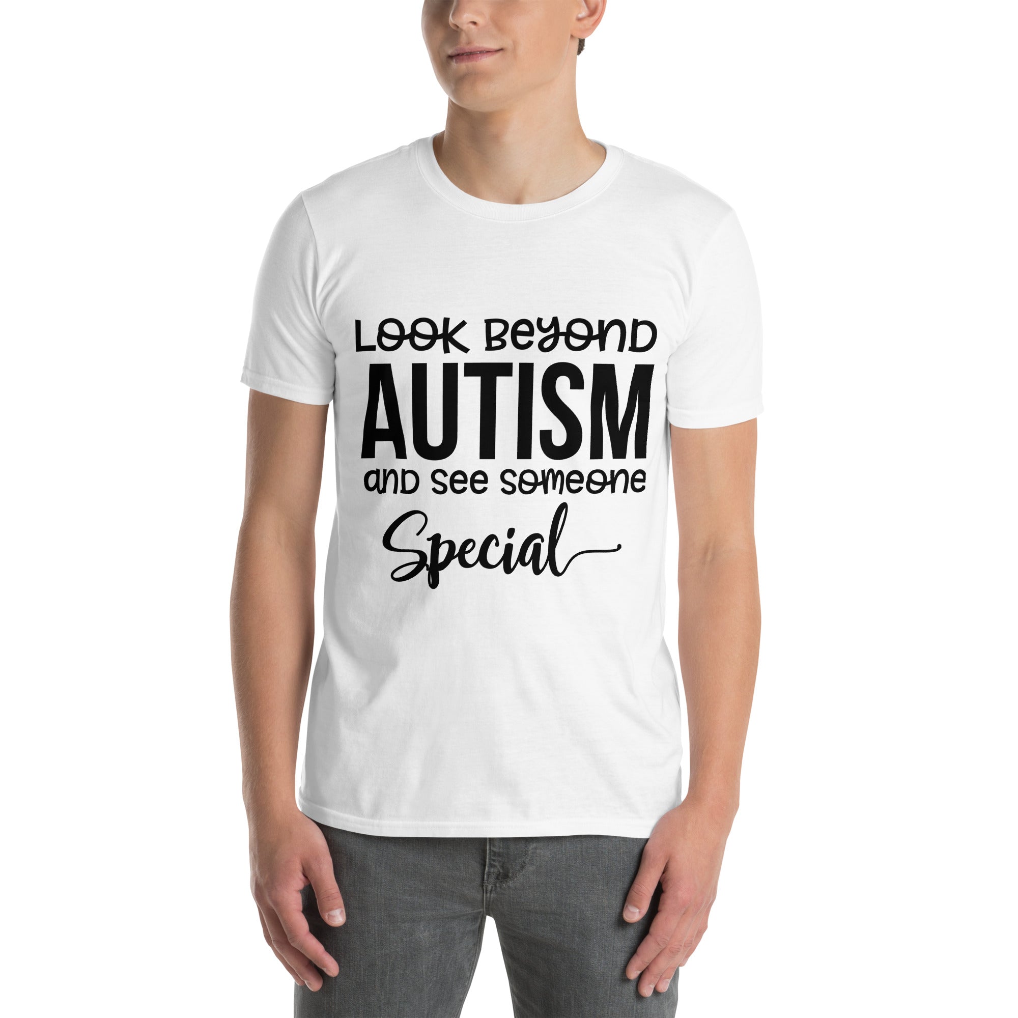 Short Sleeve Unisex T Shirt Look Beyond Autism