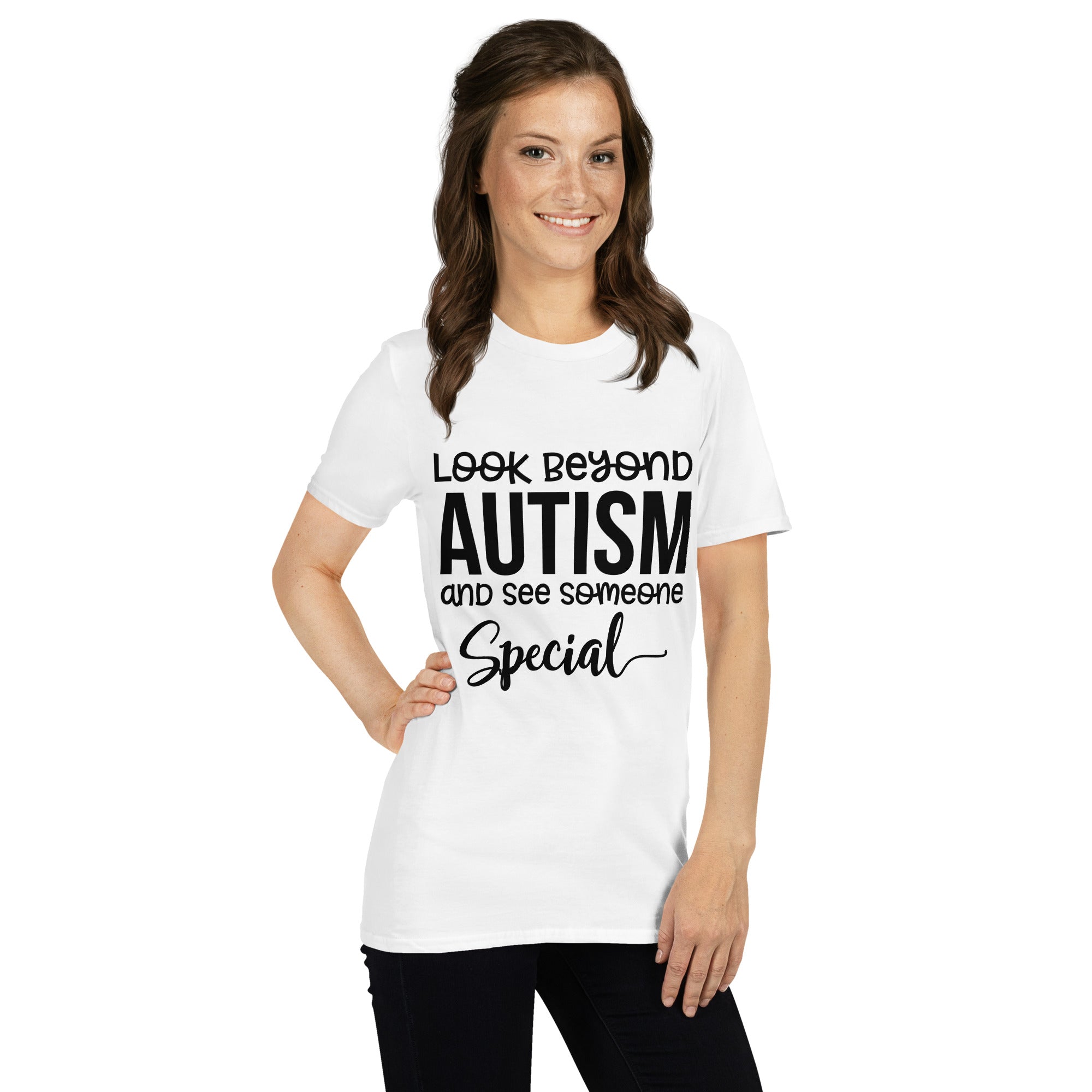 Short Sleeve Unisex T Shirt Look Beyond Autism