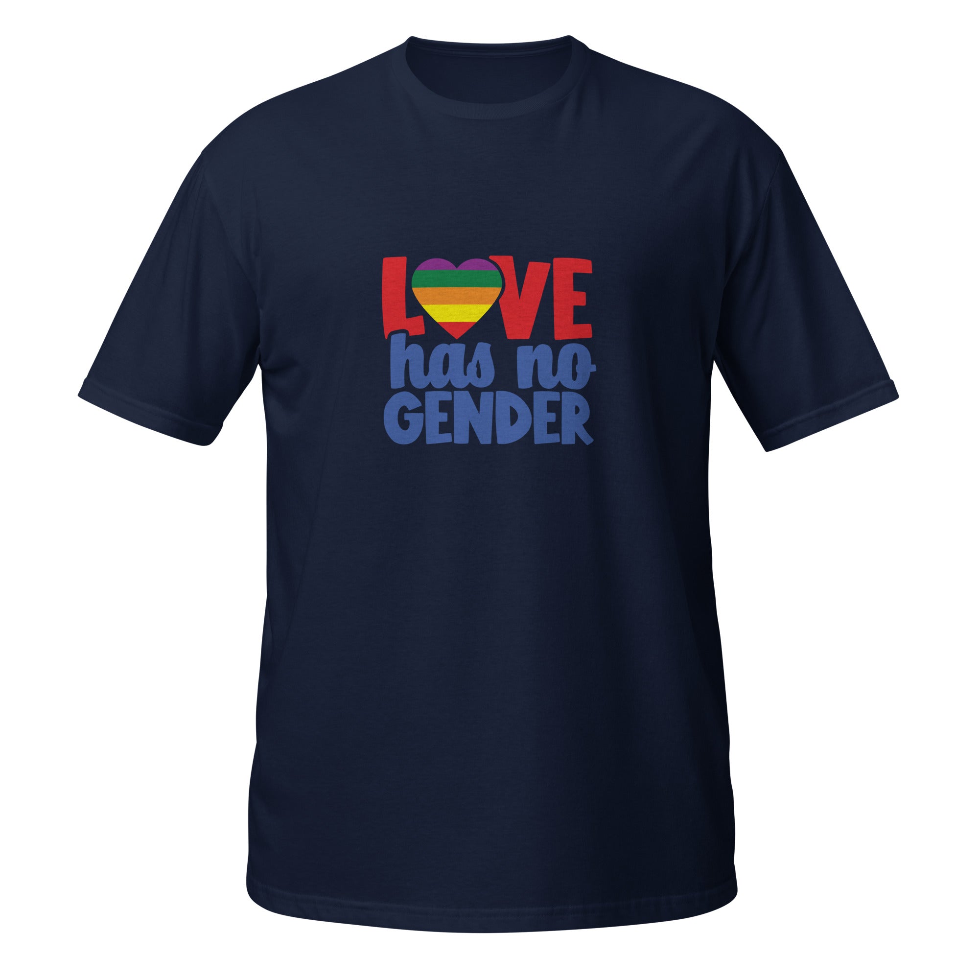 Short Sleeve Unisex T Shirt Love has no gender