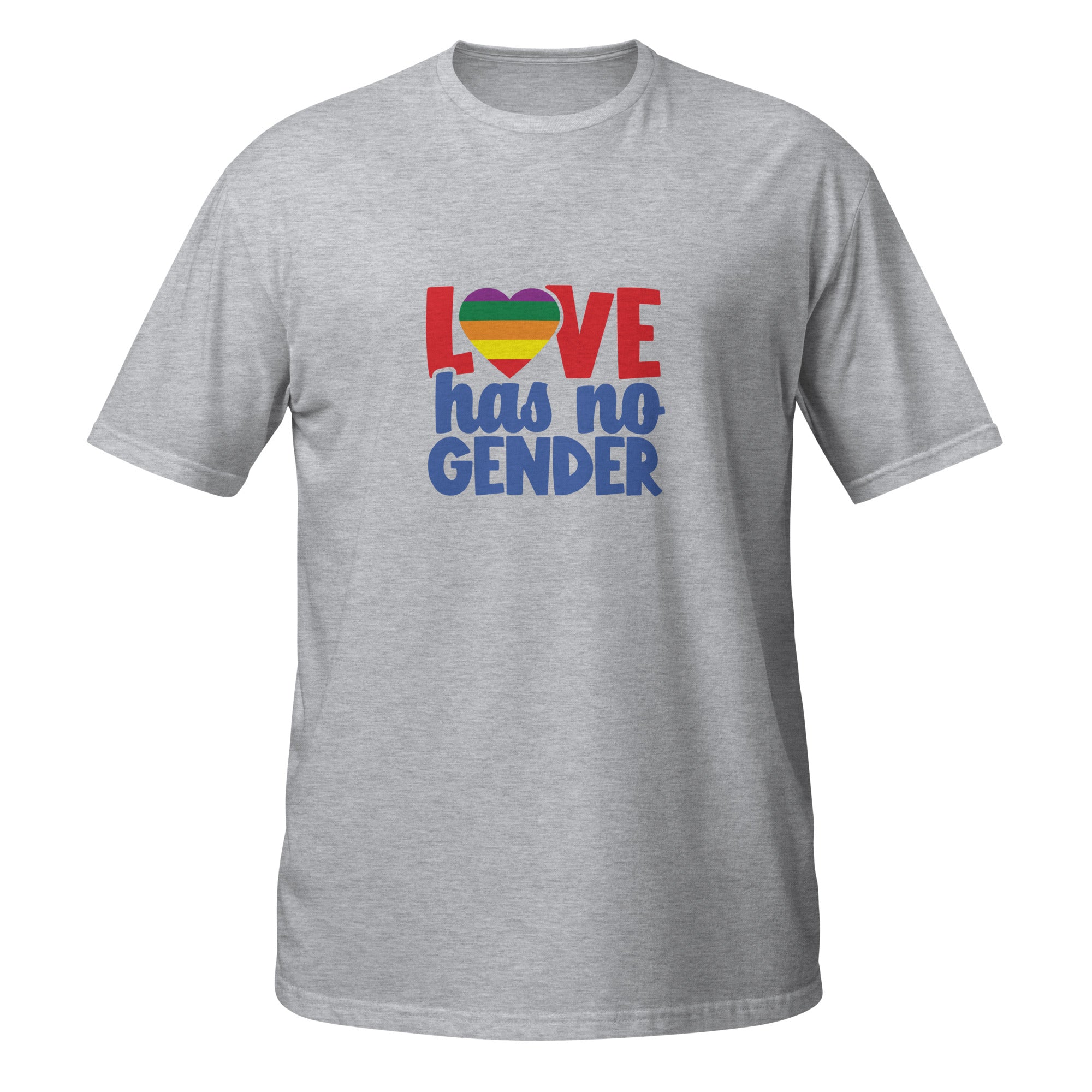 Short Sleeve Unisex T Shirt Love has no gender