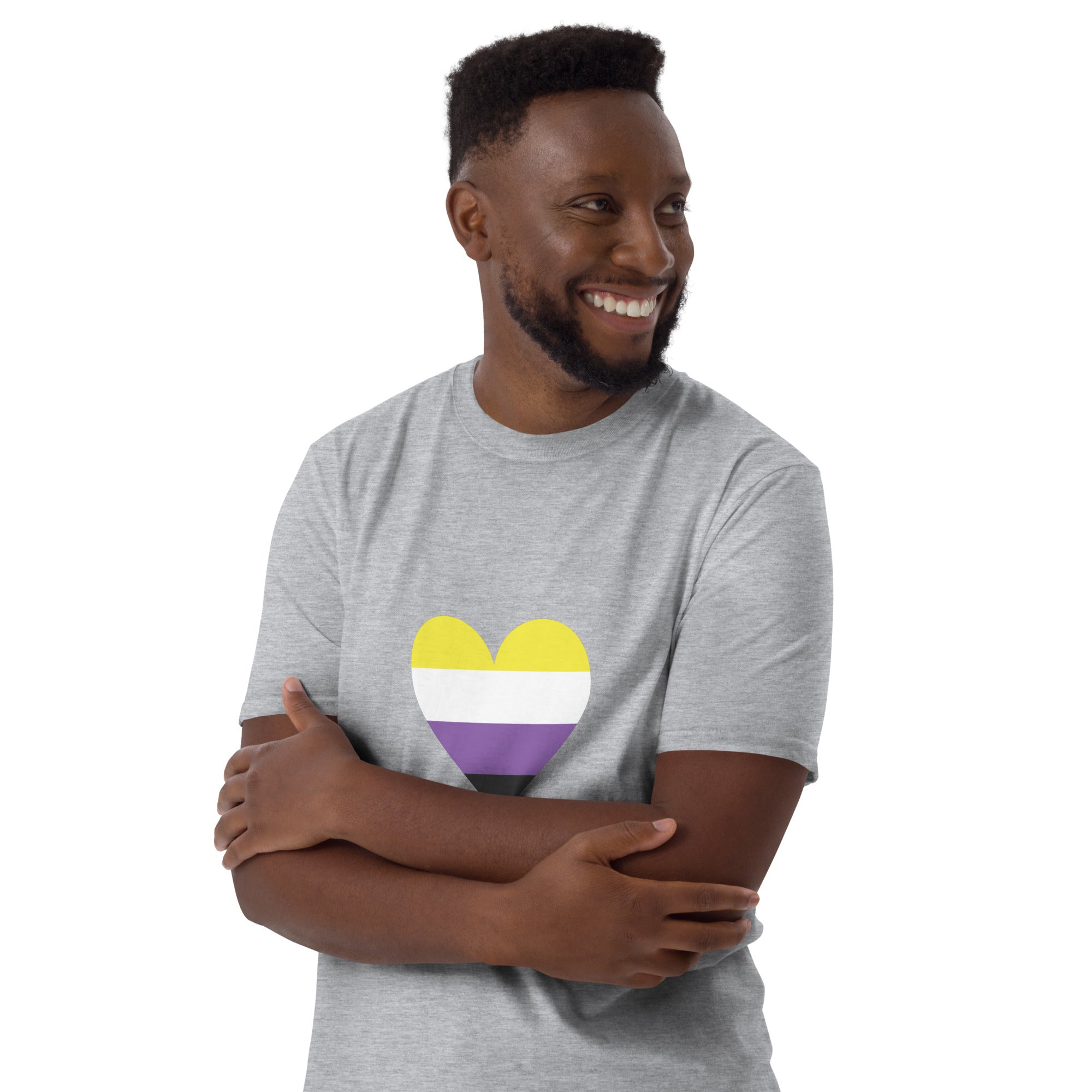 Short Sleeve Unisex T Shirt Nonbinary Heart