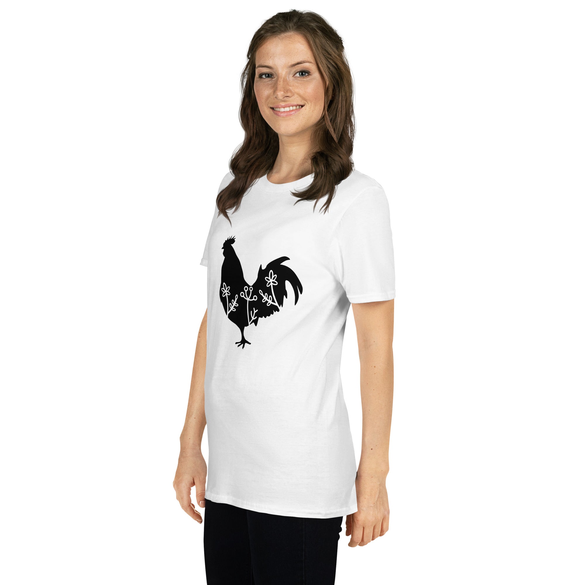Short Sleeve Unisex T Shirt Rooster