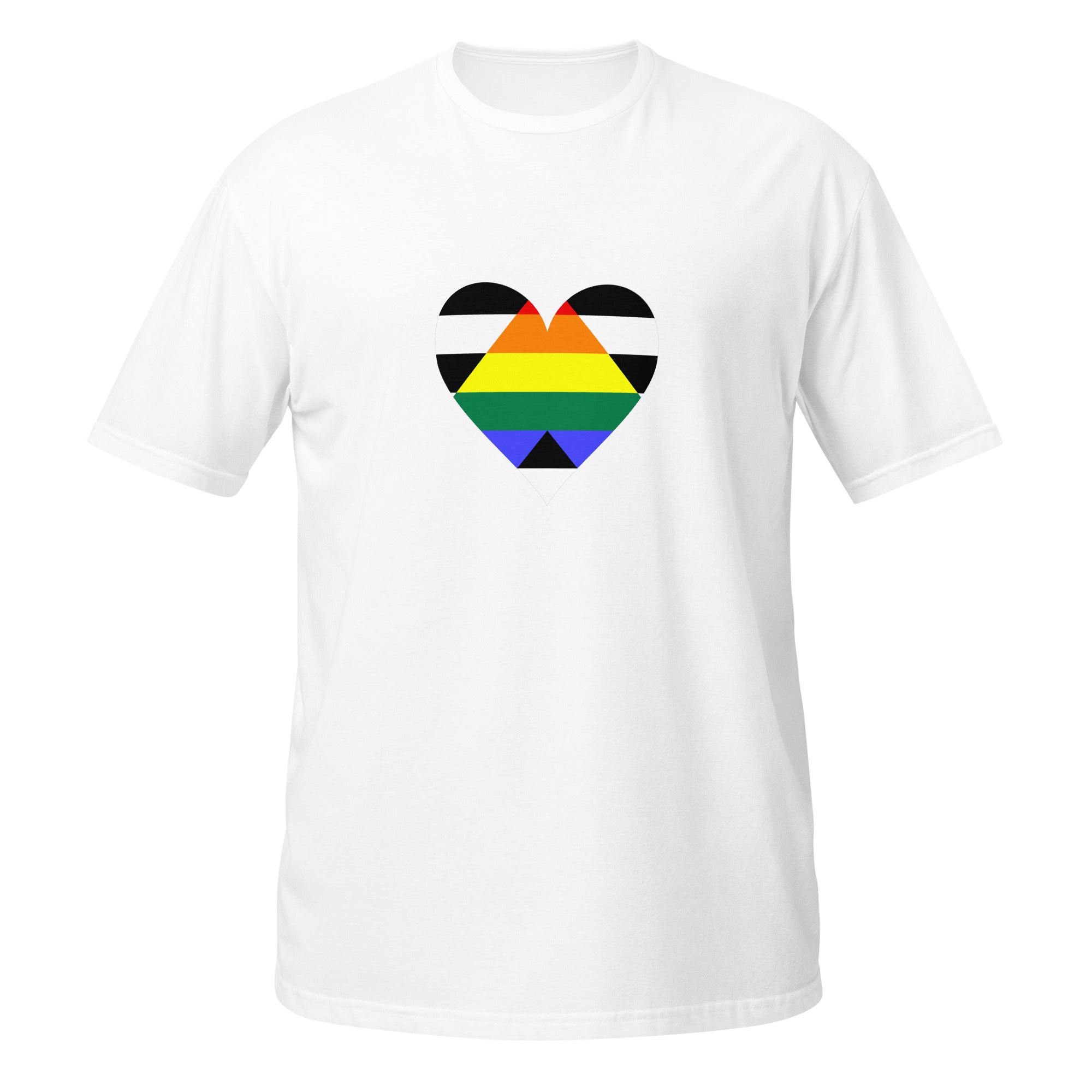Short Sleeve Unisex T Shirt Straight Ally Heart