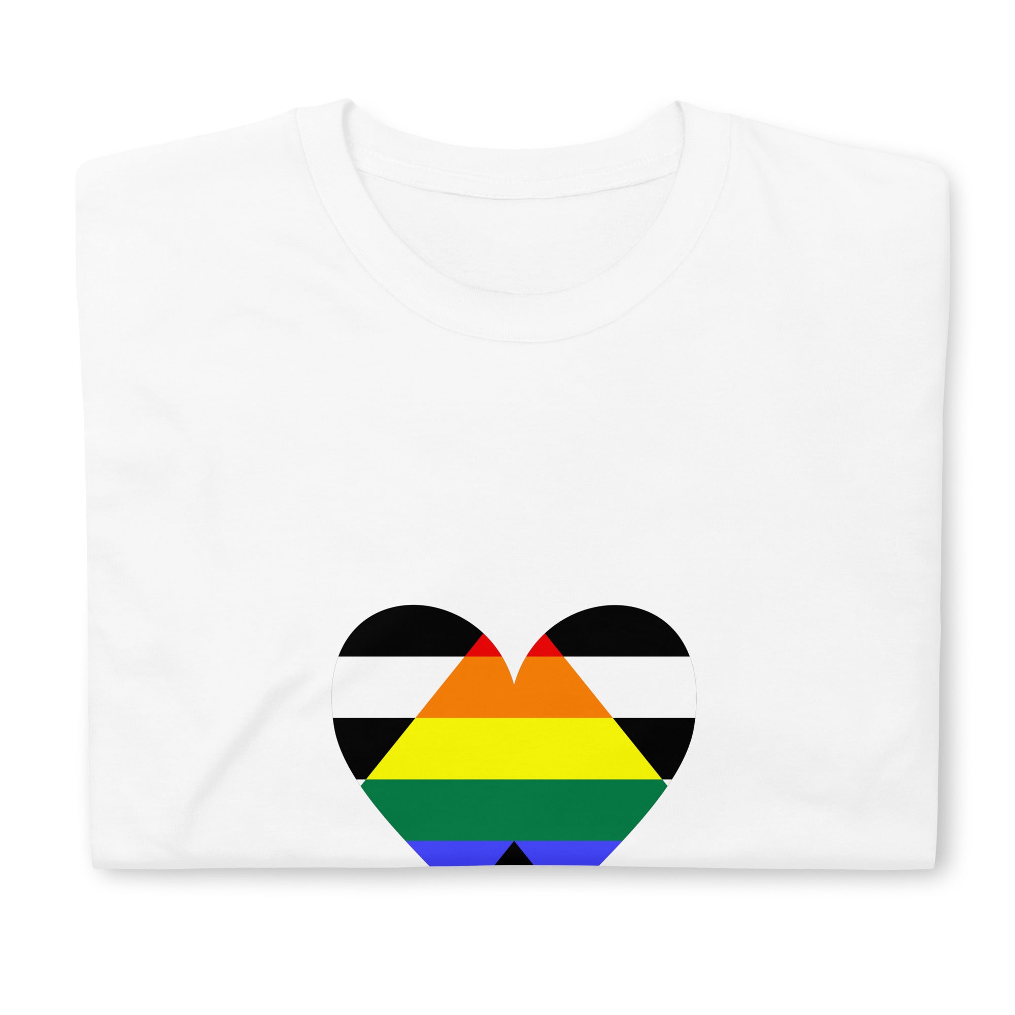 Short Sleeve Unisex T Shirt Straight Ally Heart
