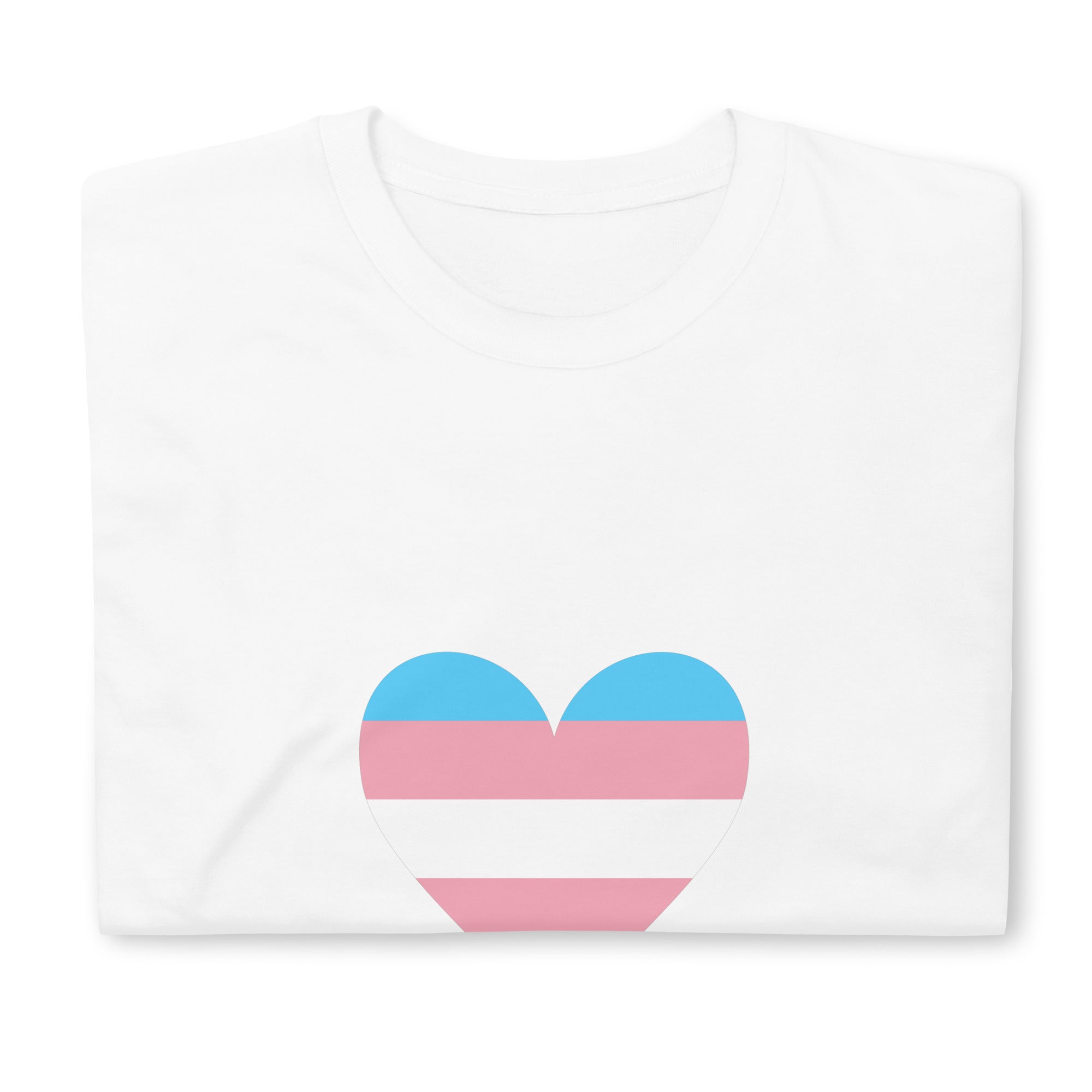 Short Sleeve Unisex T Shirt Transgender Heart