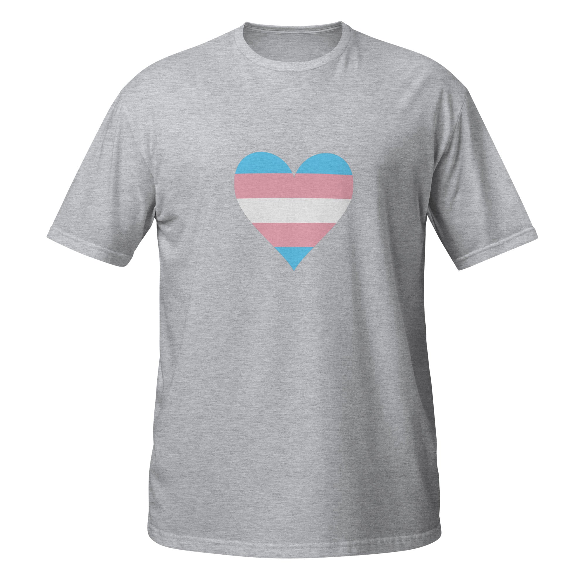 Short Sleeve Unisex T Shirt Transgender Heart