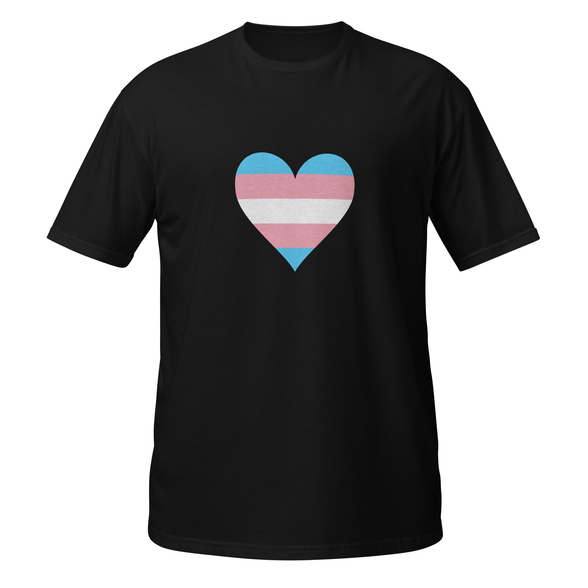 Short Sleeve Unisex T Shirt Transgender Heart