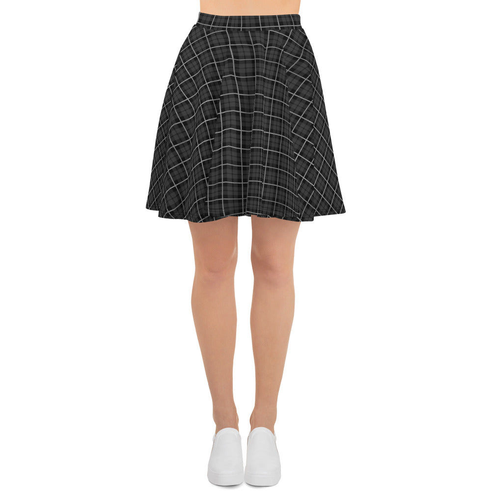 Skater Skirt Tartan Black
