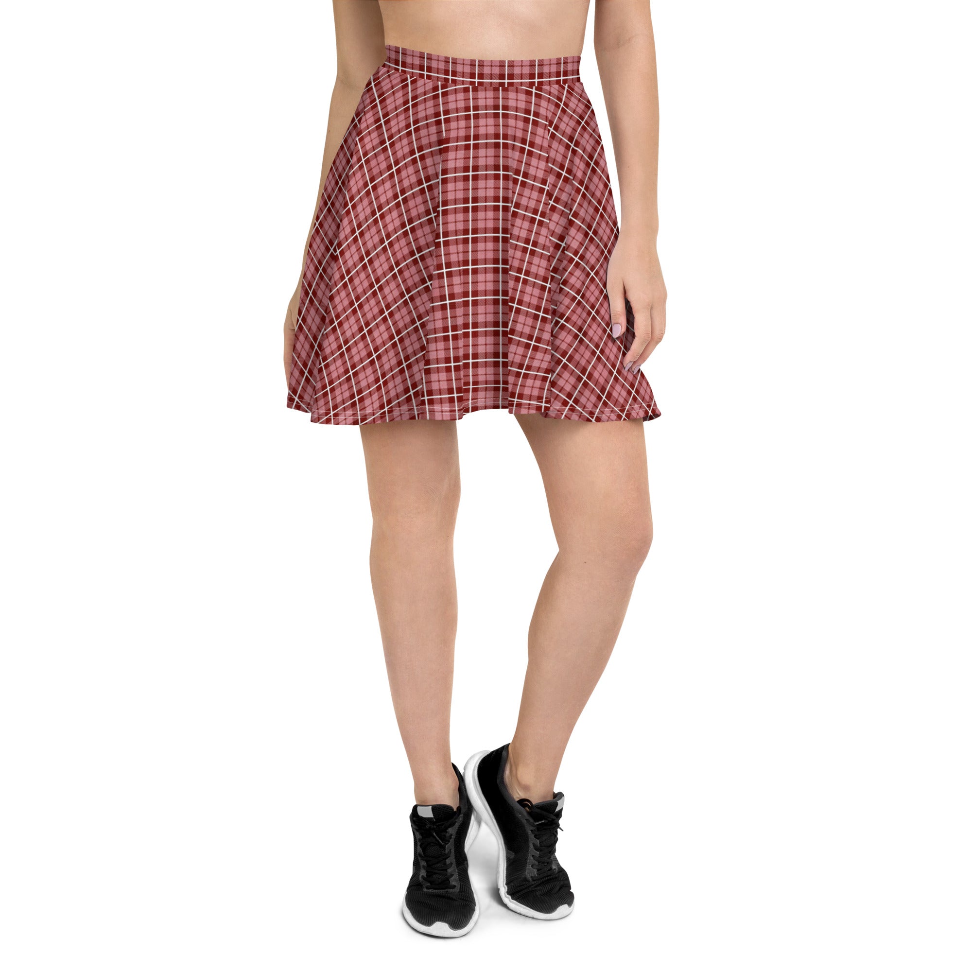Skater Skirt Tartan Brown
