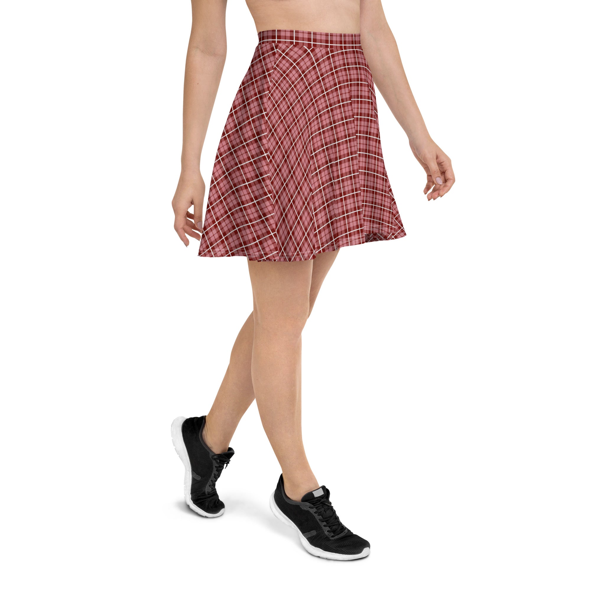 Skater Skirt Tartan Brown
