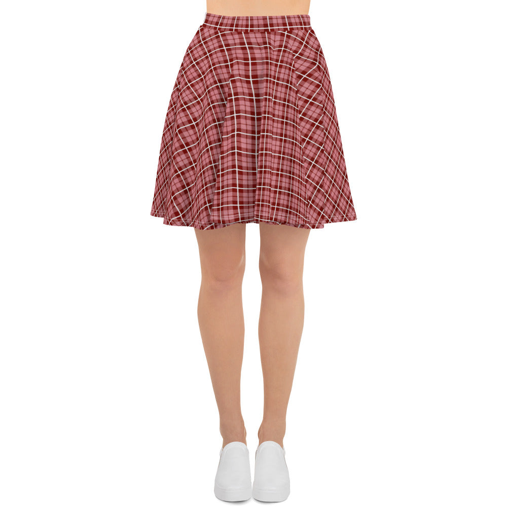 Skater Skirt Tartan Brown