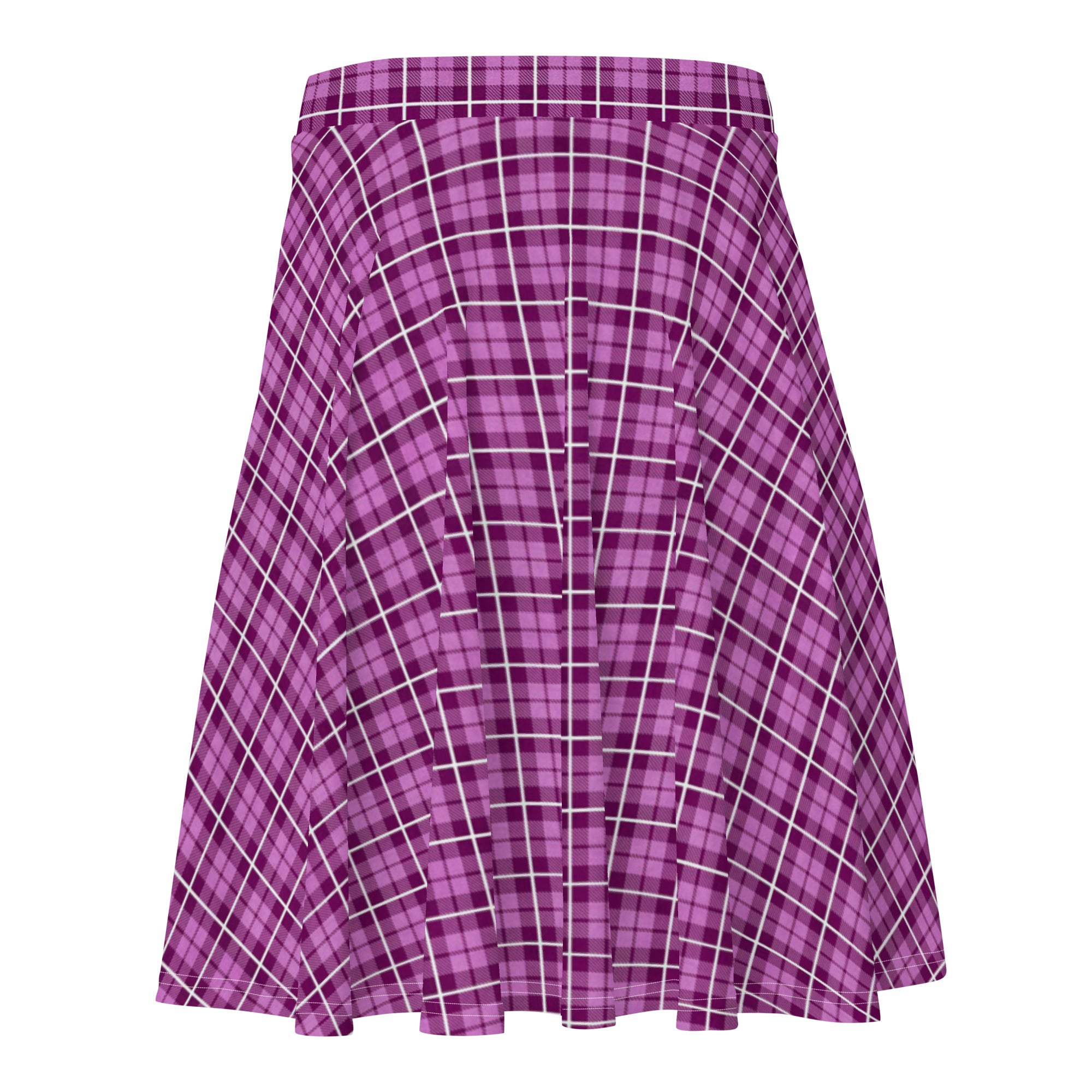Skater Skirt Tartan Dark Pink