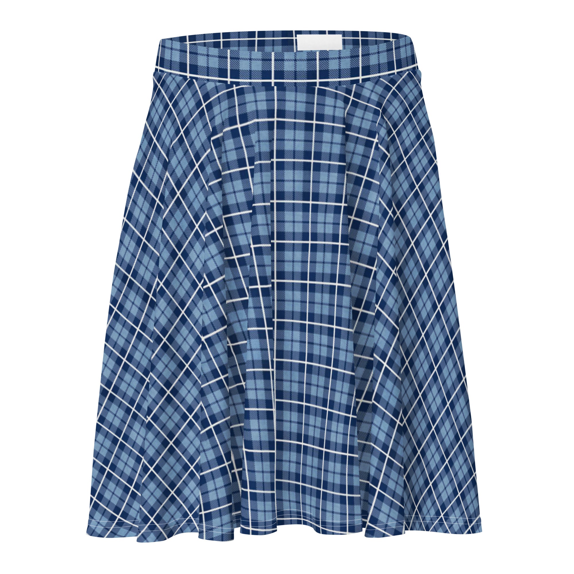 Skater Skirt Tartan Light Blue