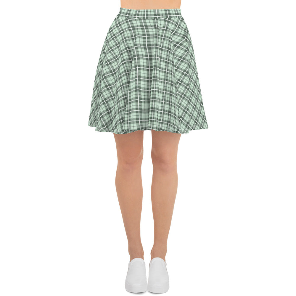 Skater Skirt Tartan Light Green