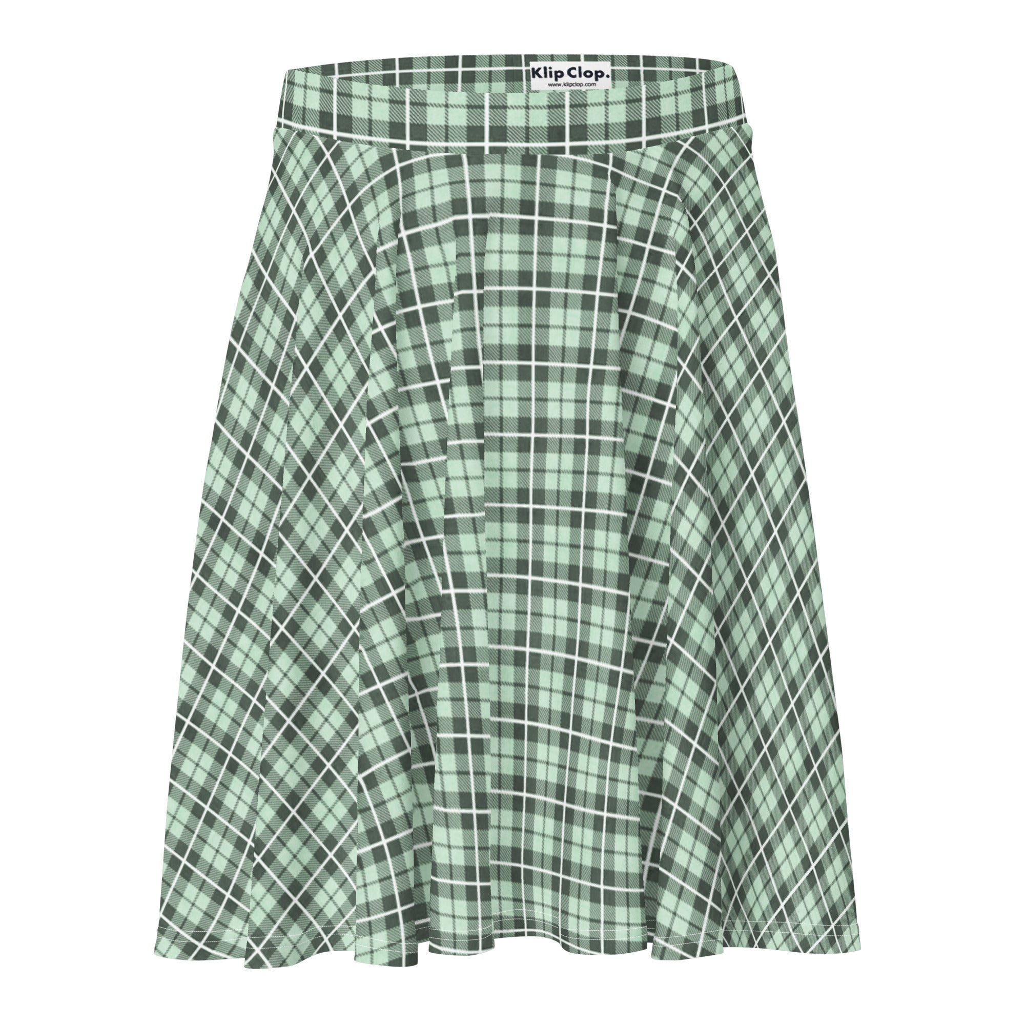 Skater Skirt Tartan Light Green