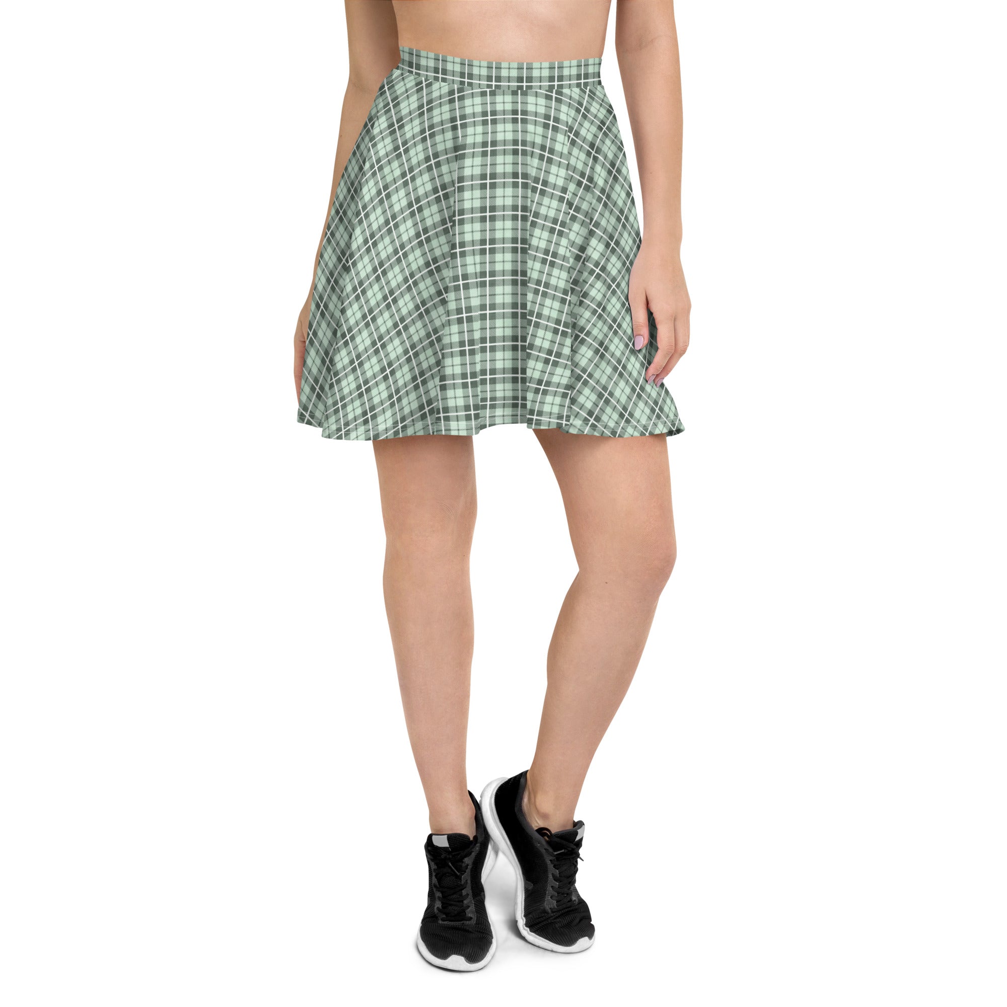 Skater Skirt Tartan Light Green