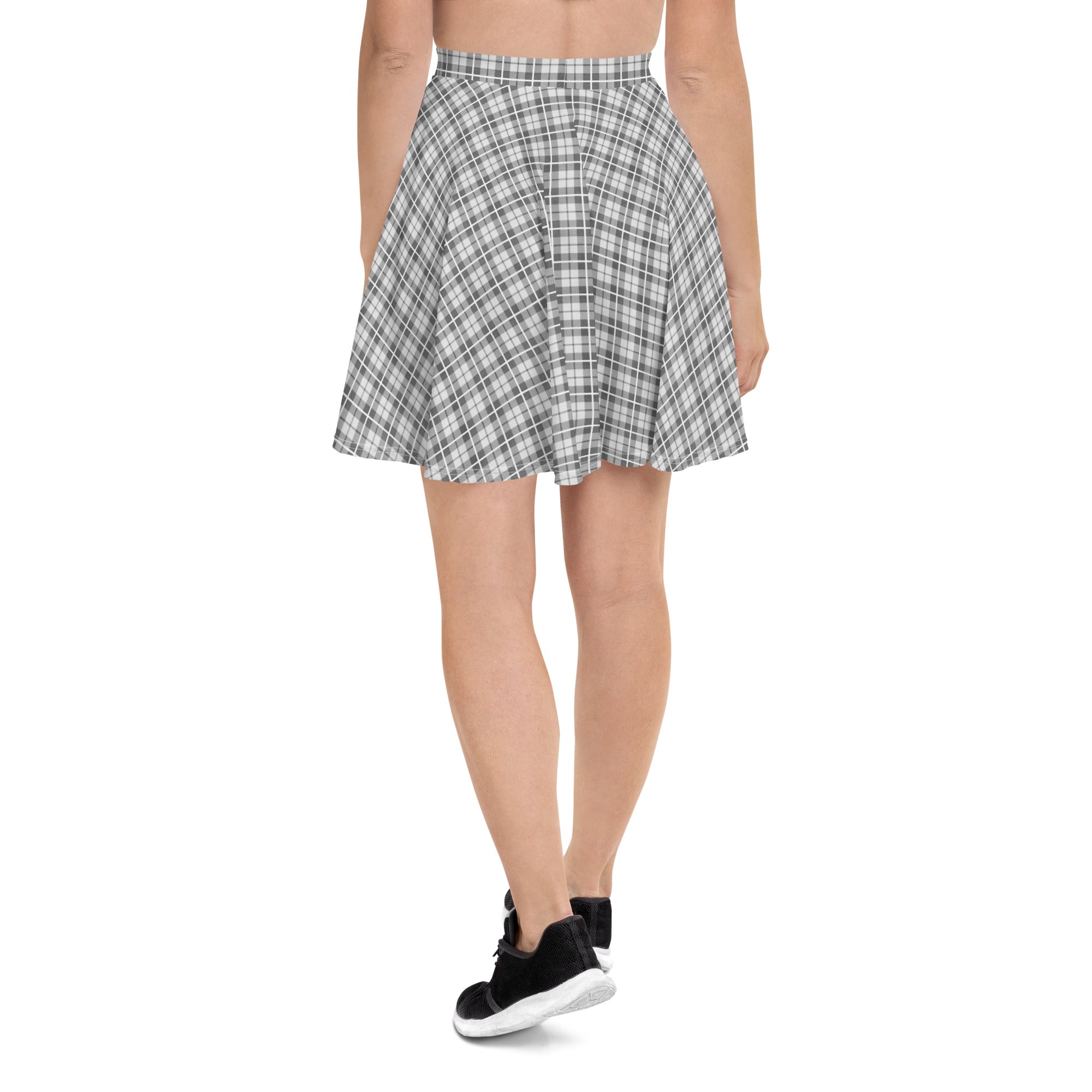 Skater Skirt Tartan Light Grey