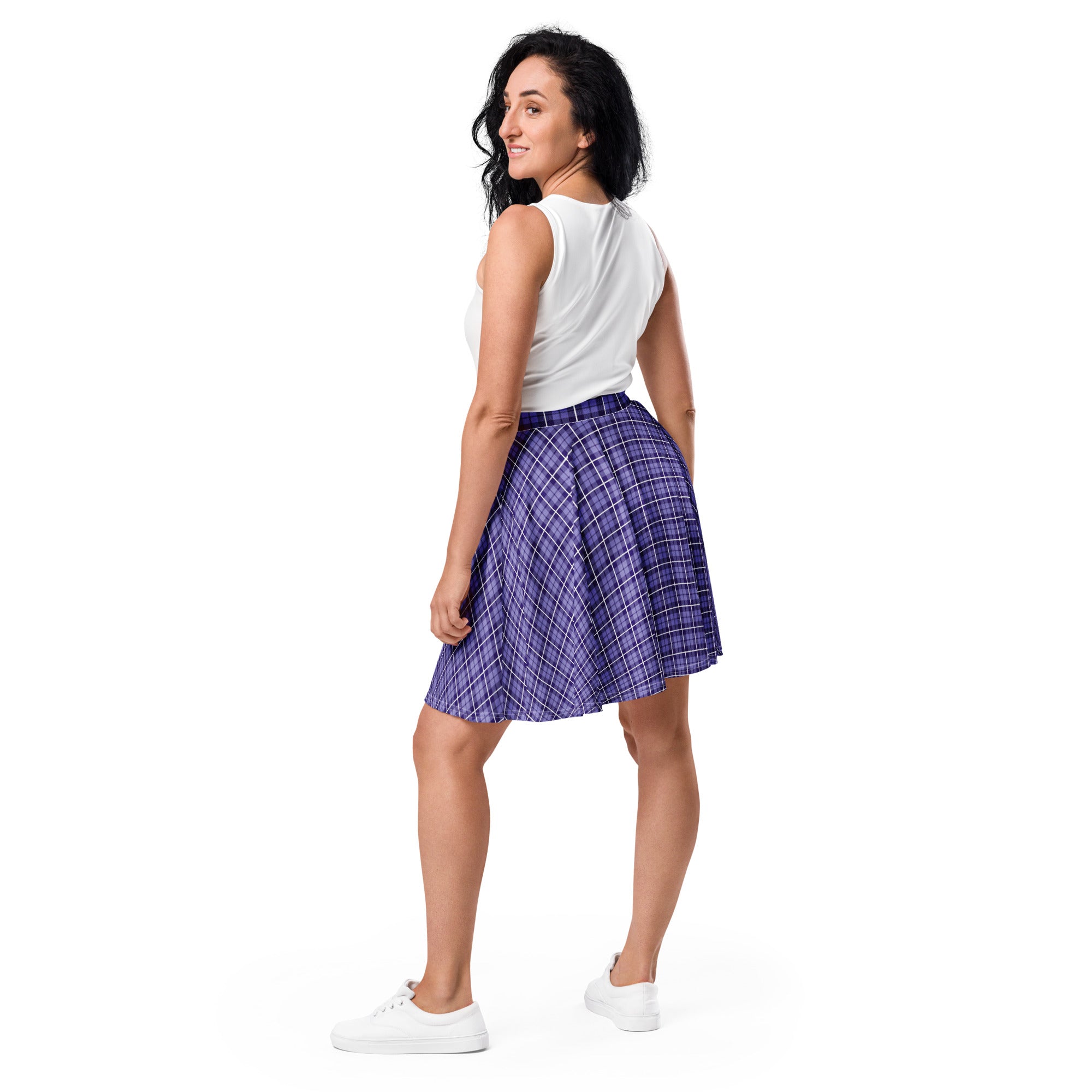 Skater Skirt Tartan Purple