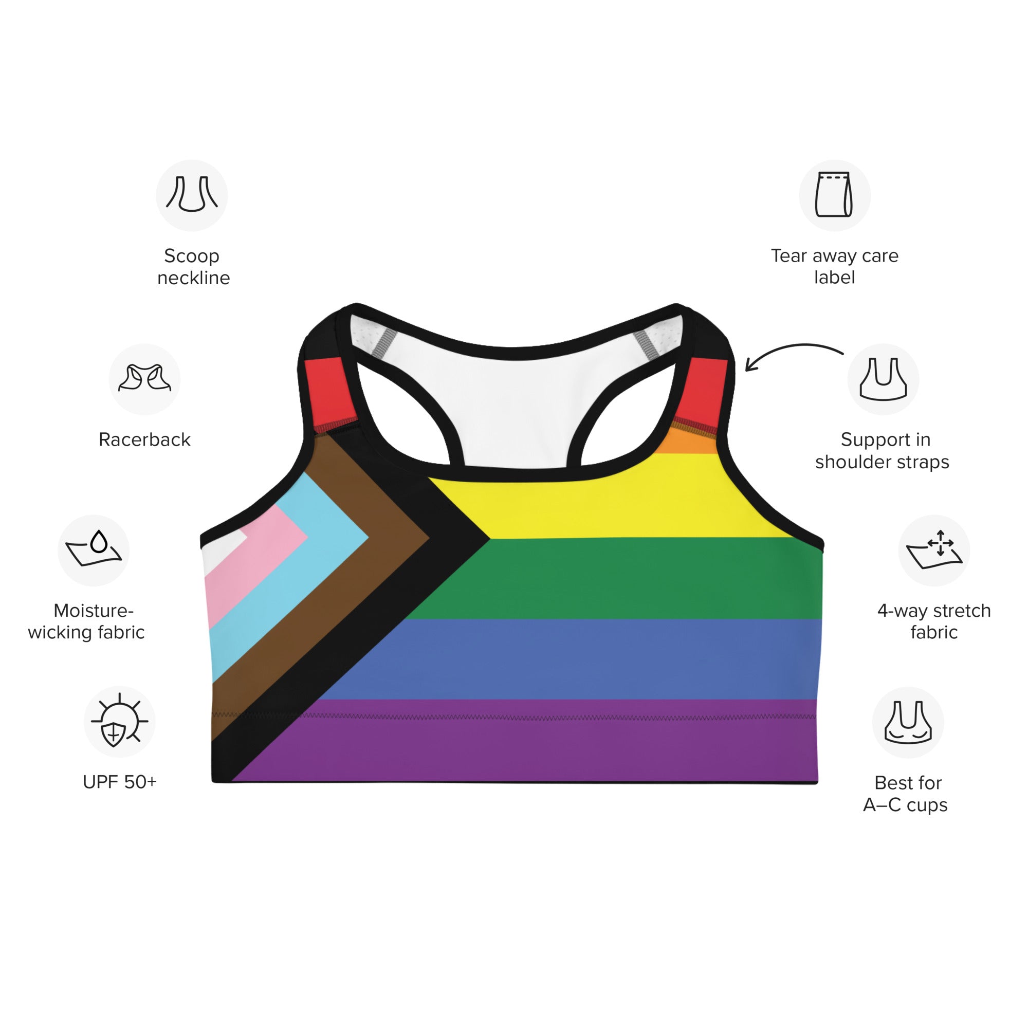Sports bra Progress Pride