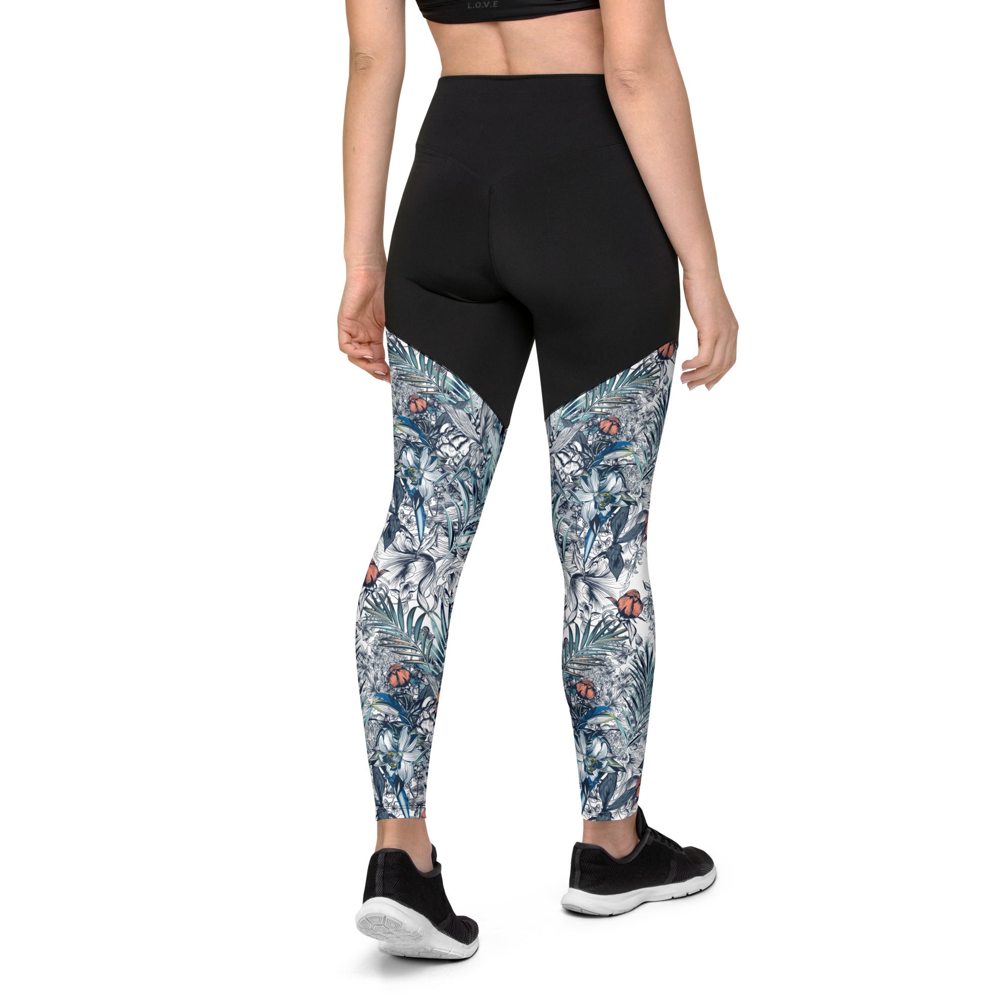 Sports Leggings Palm Leaves I