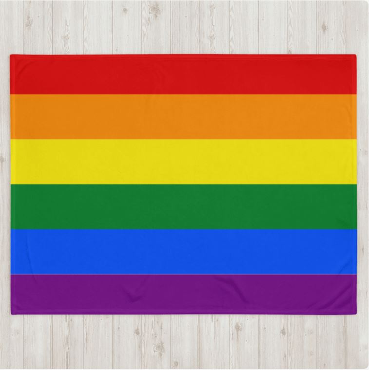 Throw Blanket Rainbow(60inch x 80inch)